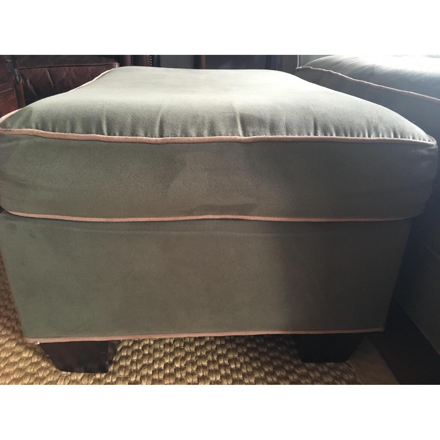 Raymour & Flaningan Chair and a Half & Ottoman - image-5