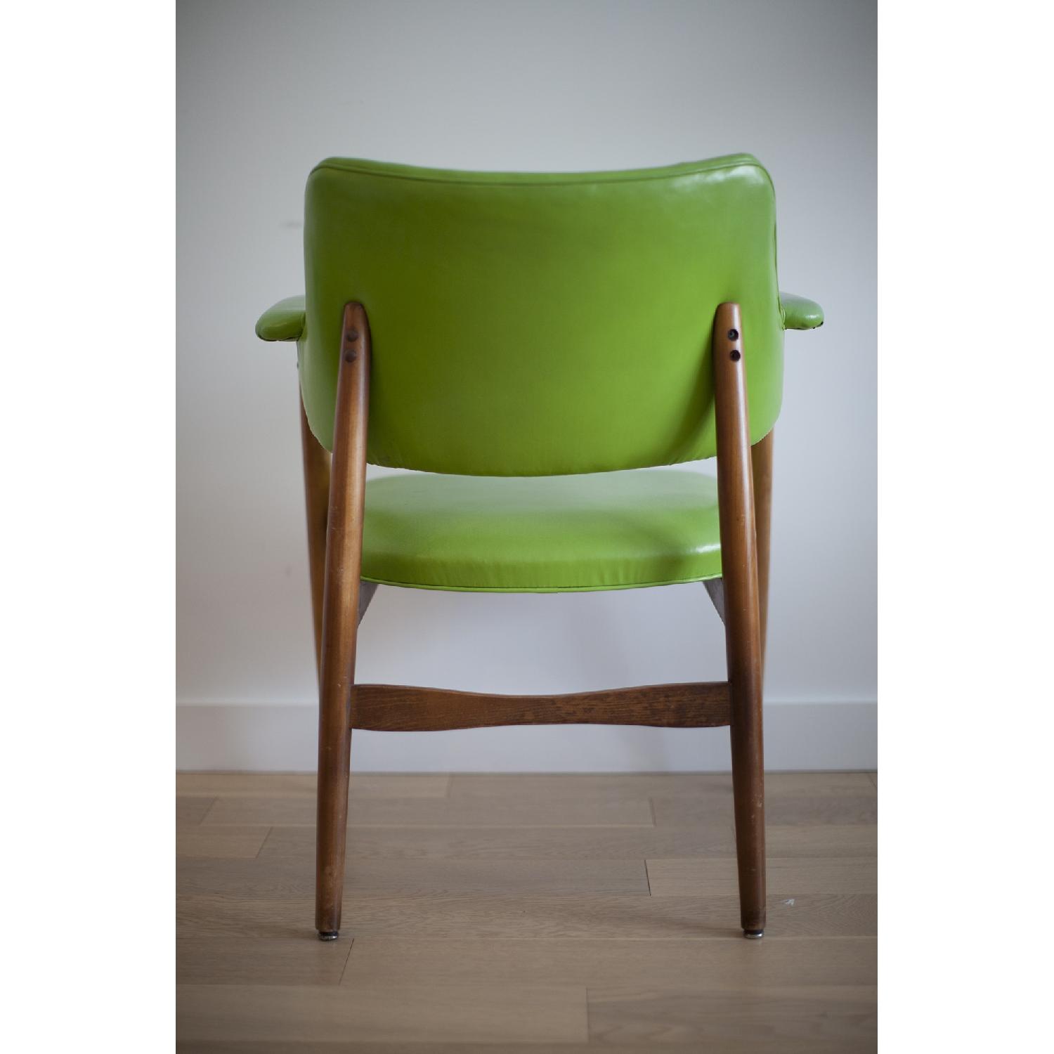 Vintage Danish Lime Green Arm Chair AptDeco