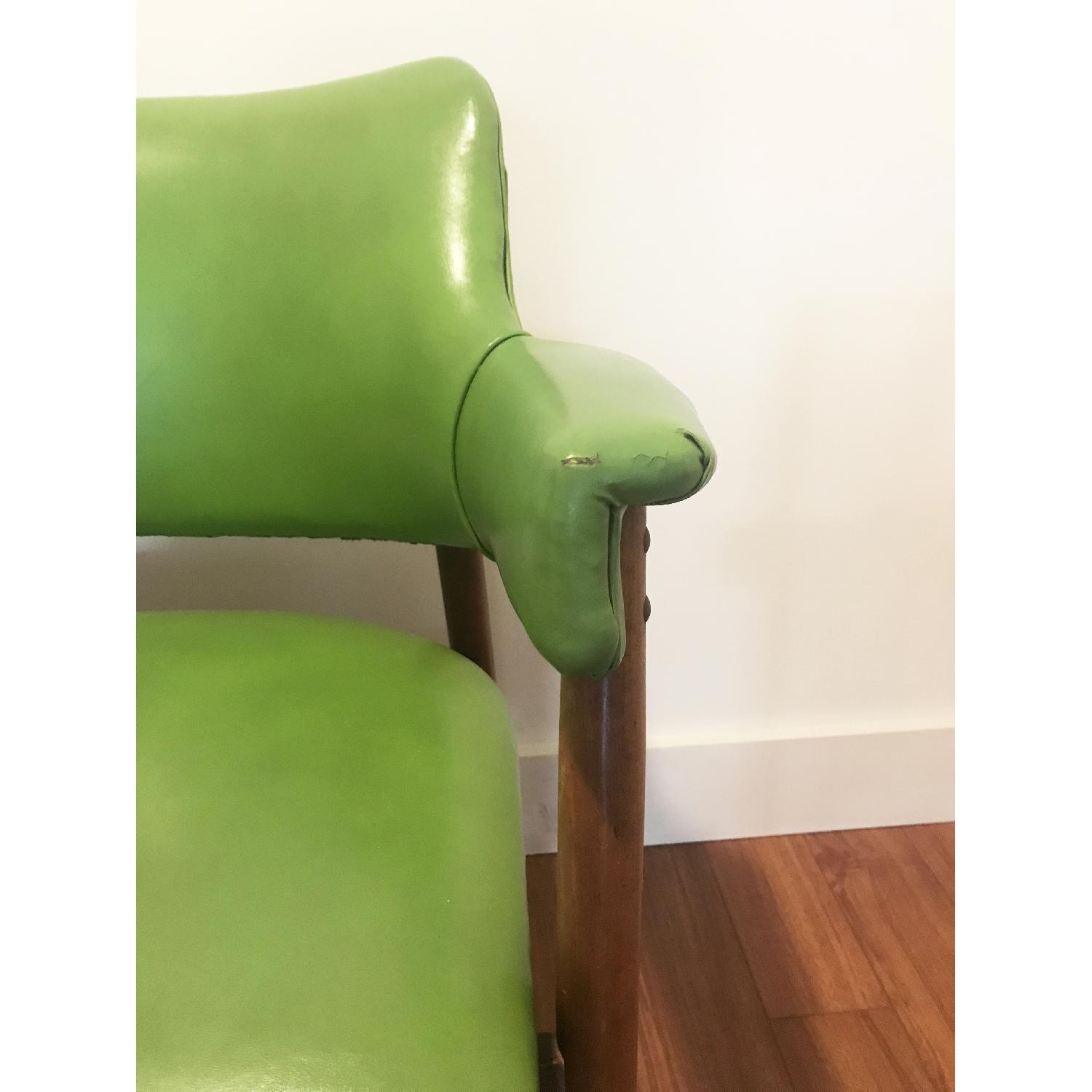 Vintage Danish Lime Green Arm Chair AptDeco
