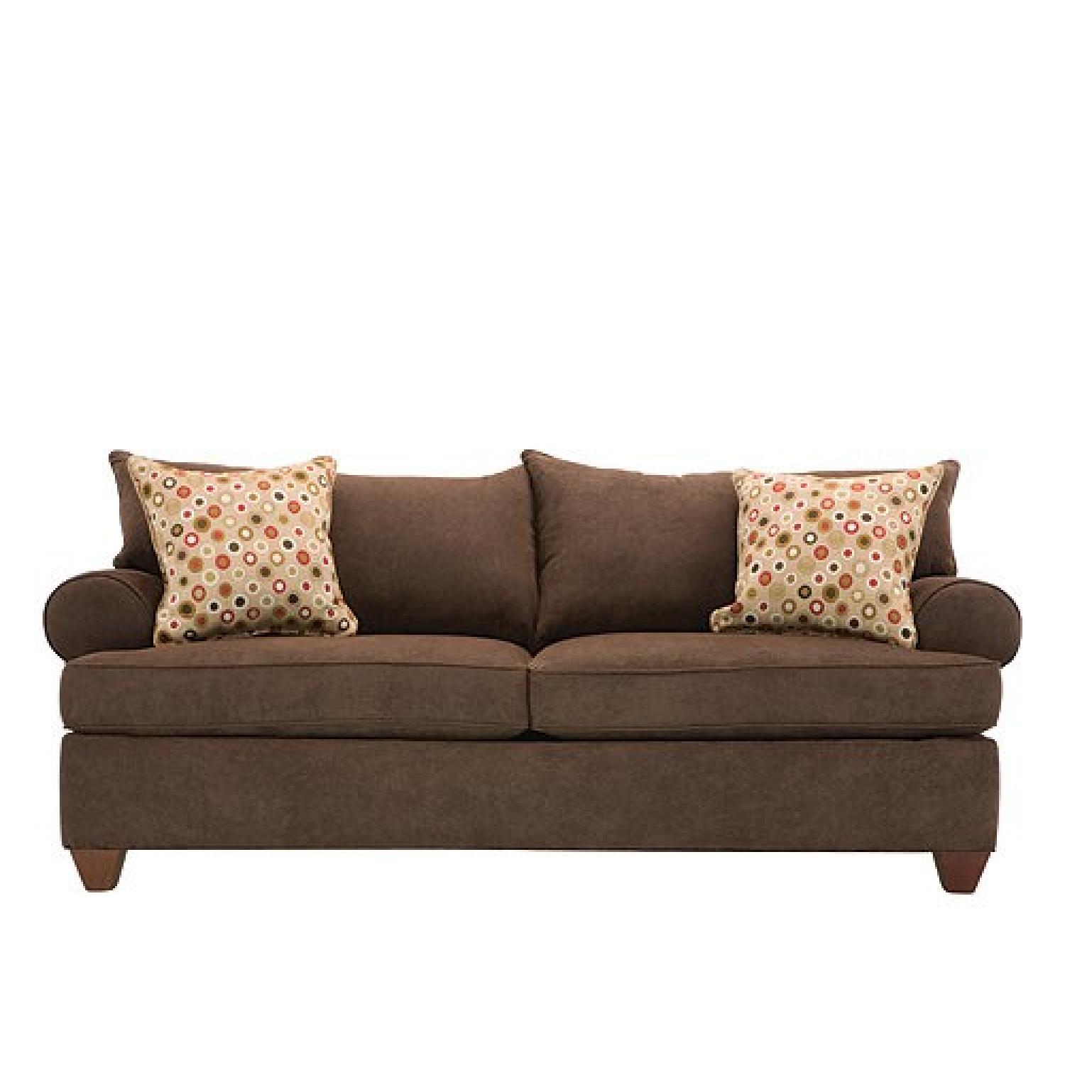 Raymour & Flanigan Vegas Microsuede Full Size Sleeper Sofa - image-0