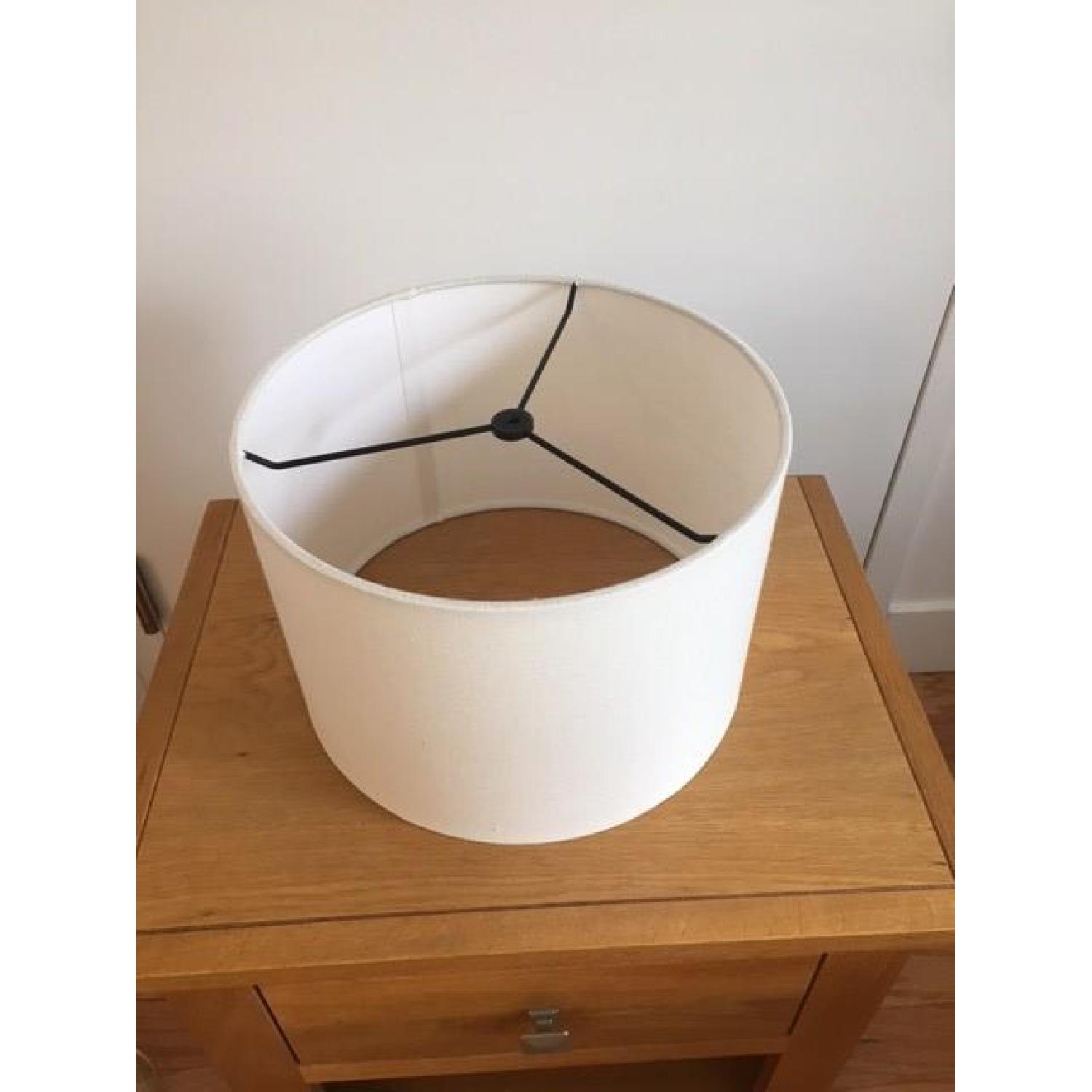 West Elm Linen Lampshades - image-1