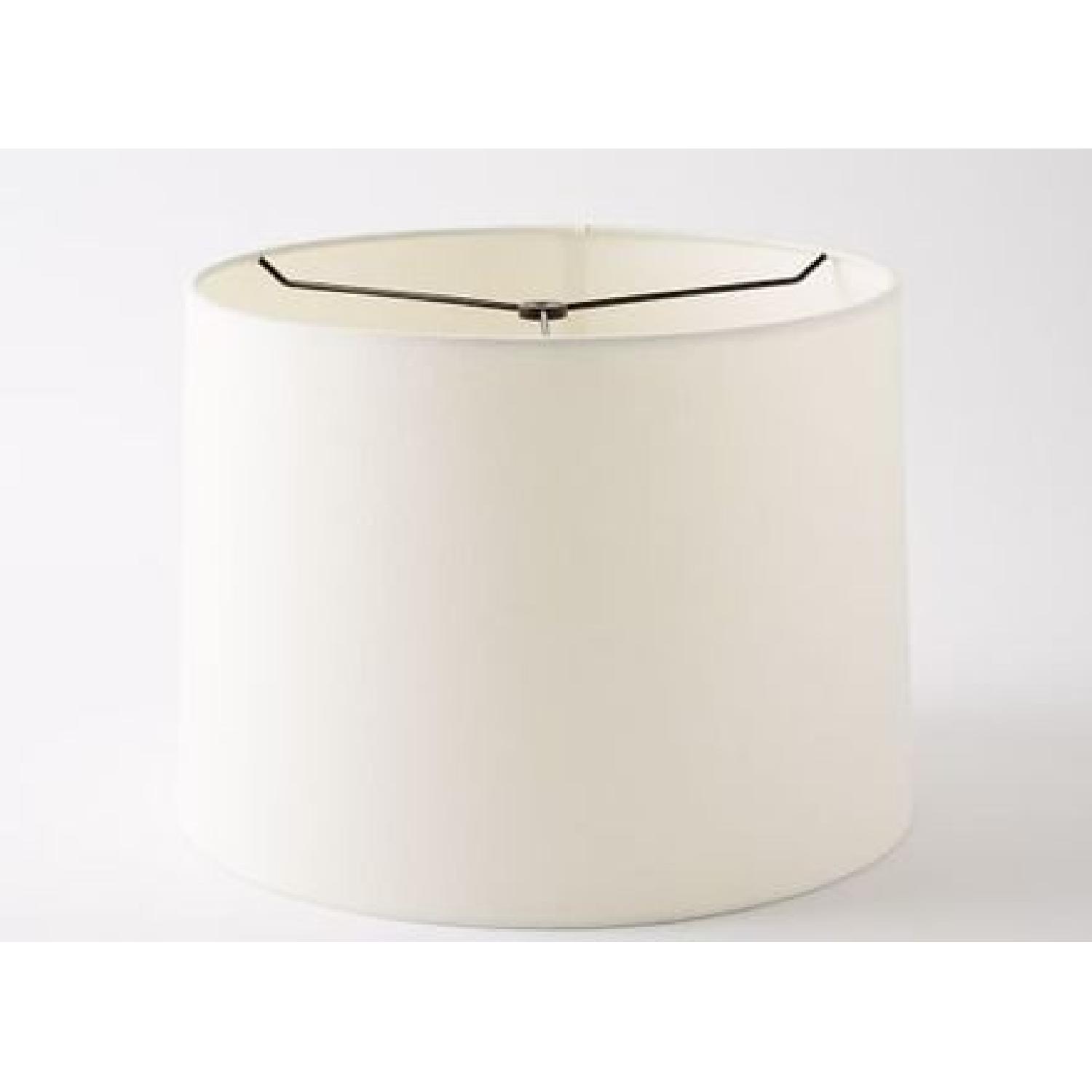 West Elm Linen Lampshades - image-0