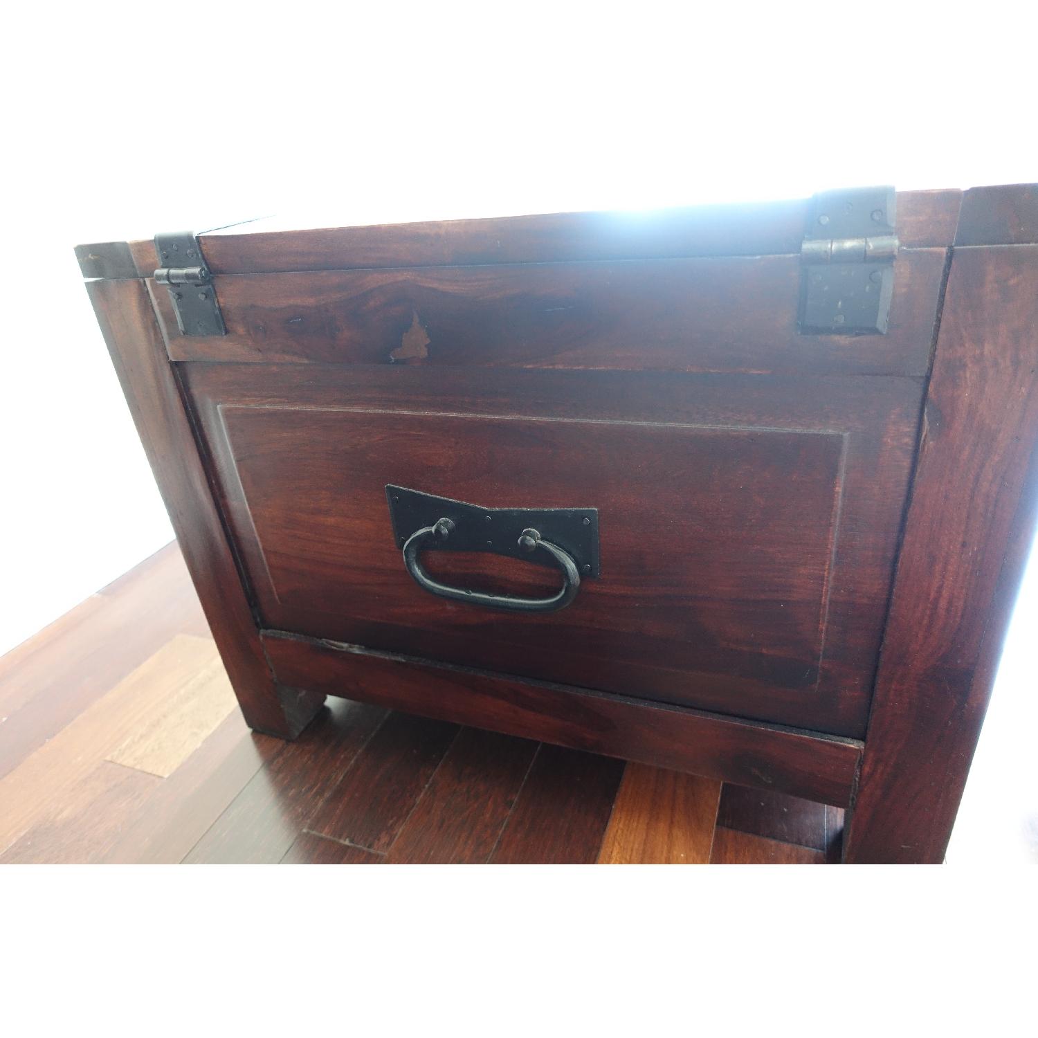 Crate & Barrel Wooden Trunk - image-3