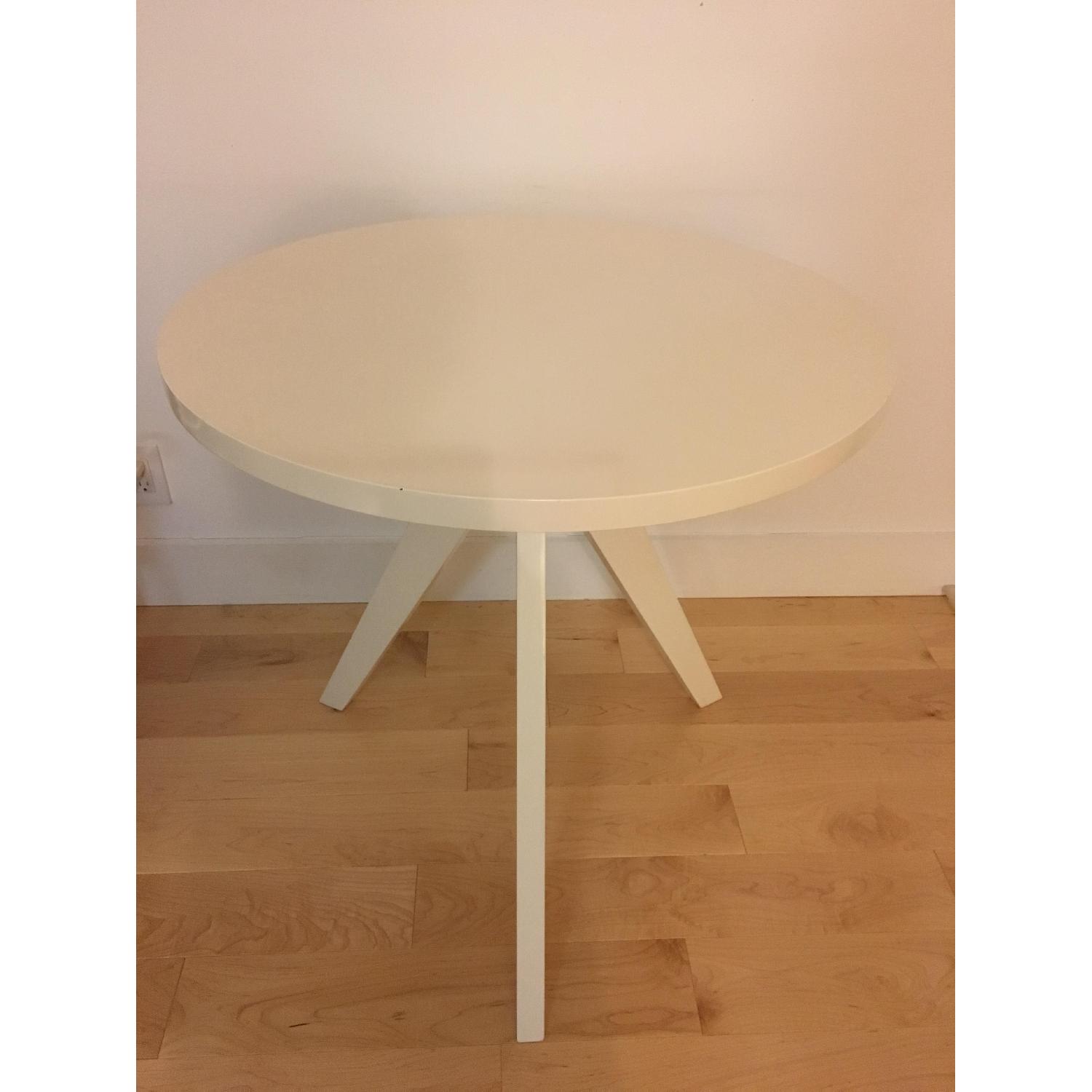 West Elm Tripod Table in White - image-1