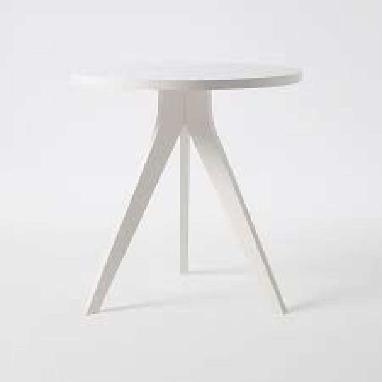 West Elm Tripod Table in White - image-0