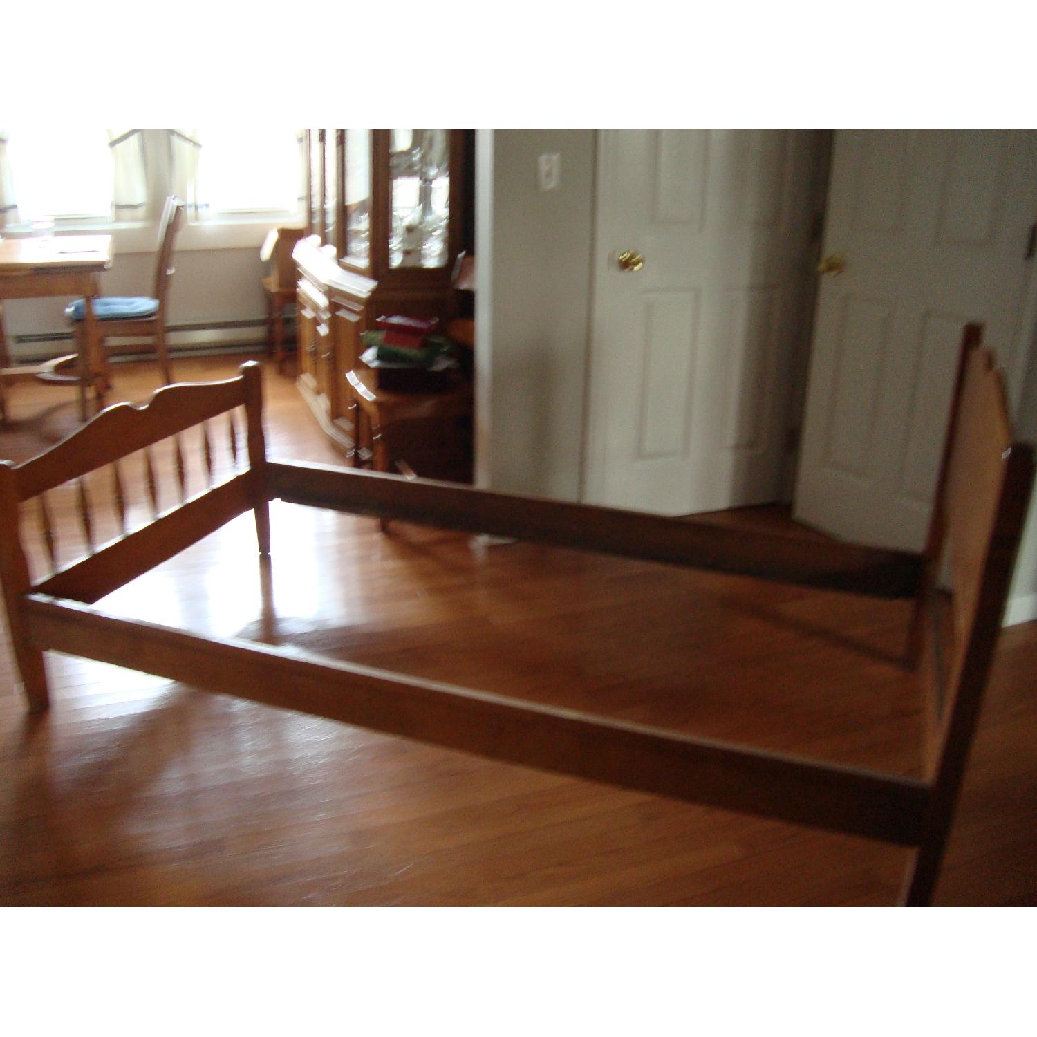 Vintage Vermont Solid Rock Maple Twin Bed - image-1