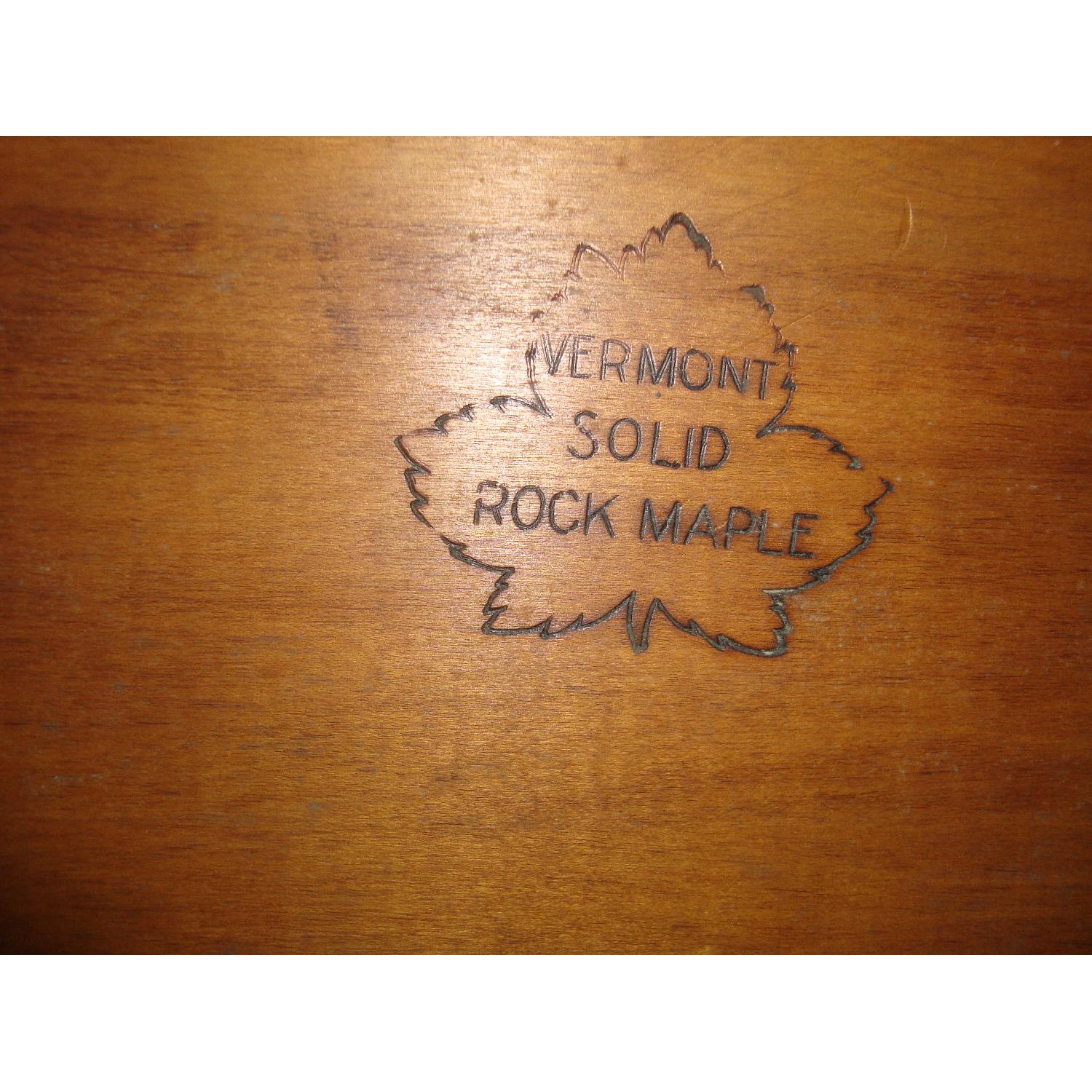 Vintage Vermont Solid Rock Maple Twin Bed - image-2