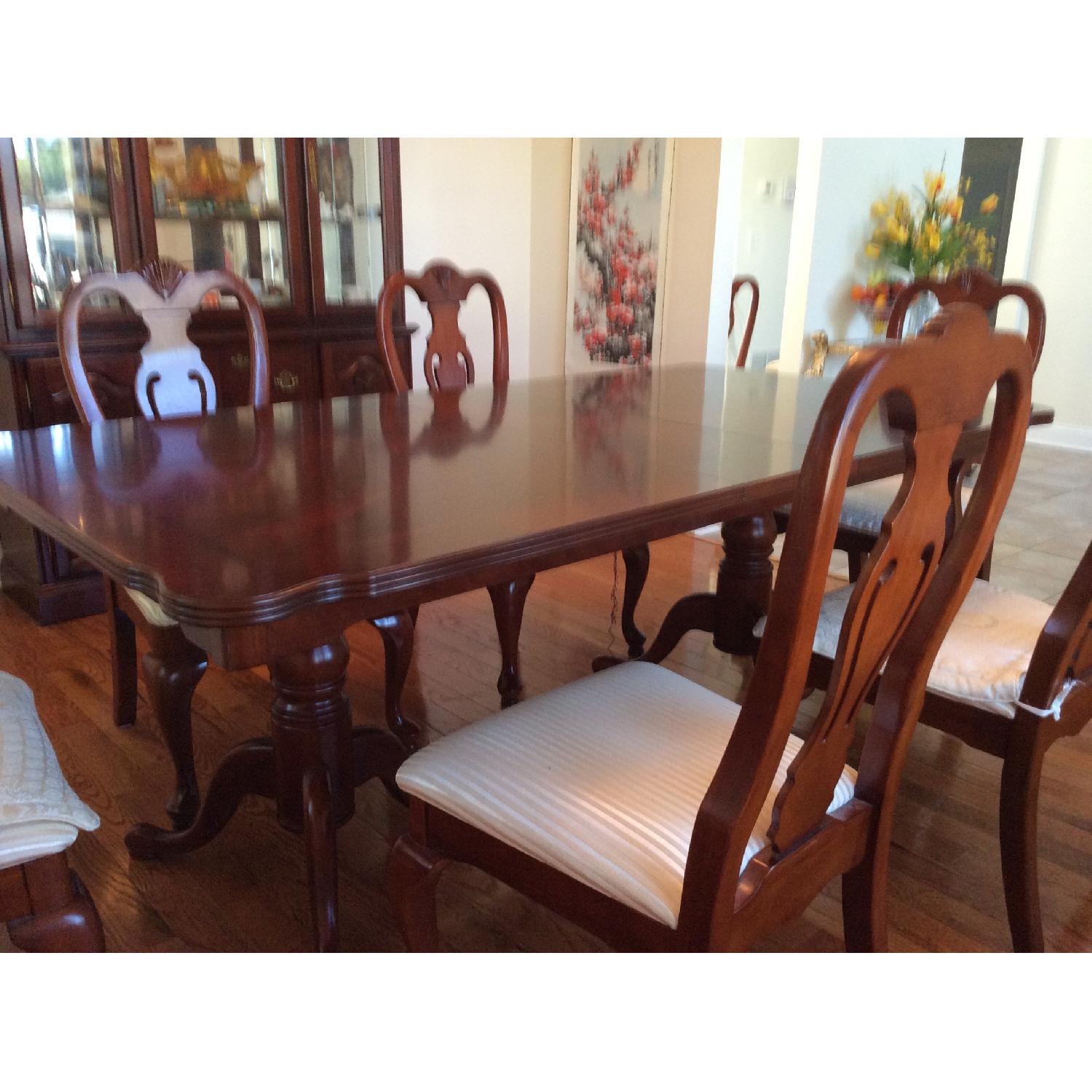 Wood Dining Table w/ 6 Chairs - image-3