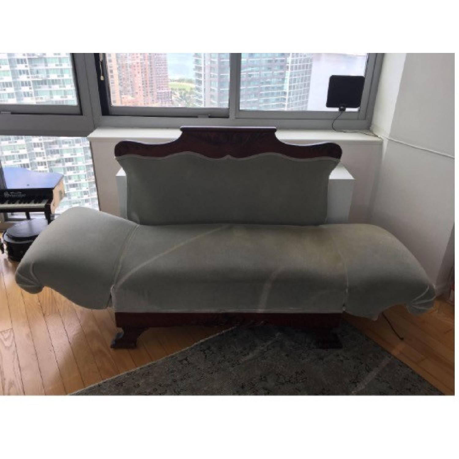 Antique Victorian Mohair Chaise - image-1