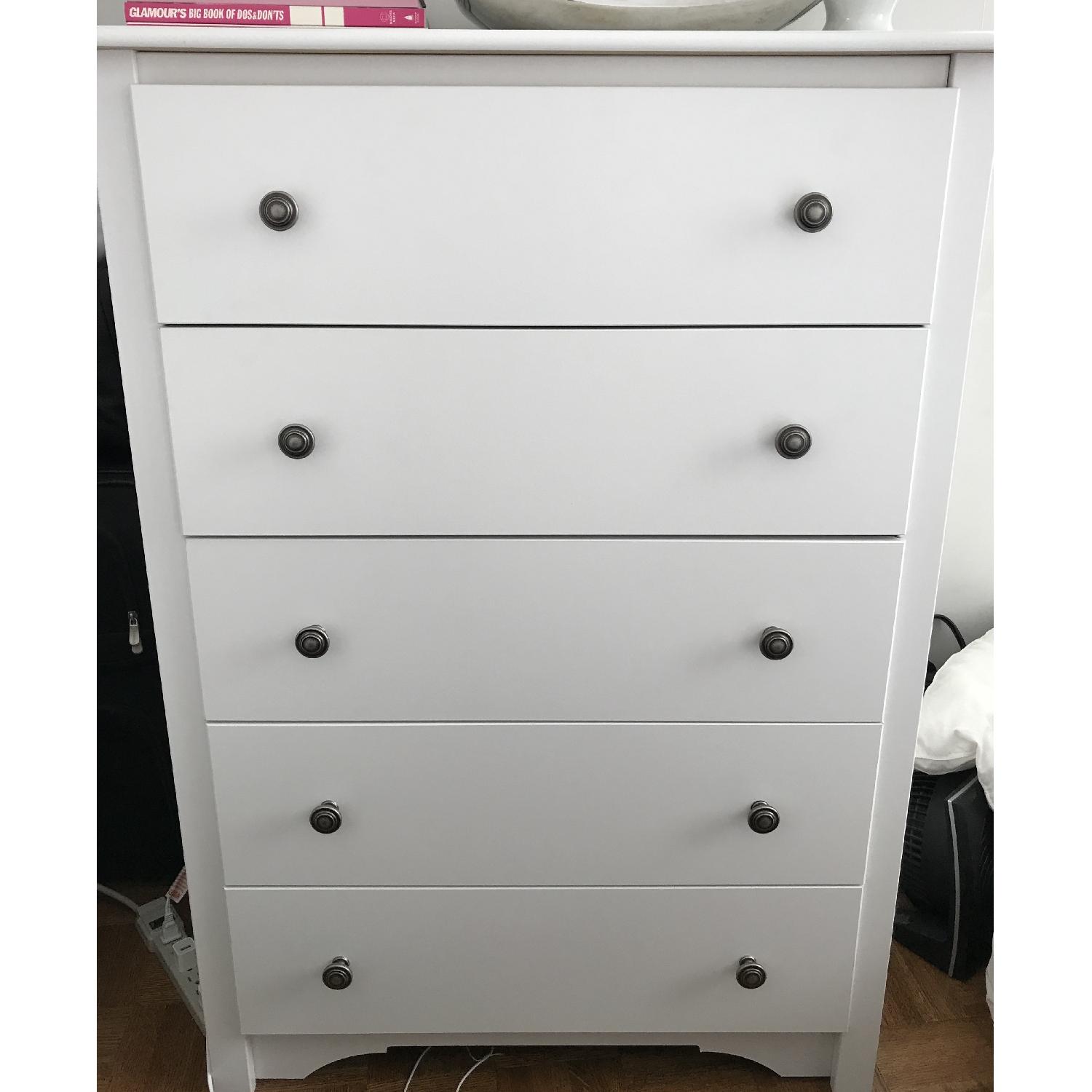 Prepac Manufacturing White 5-Drawer Dresser - image-1