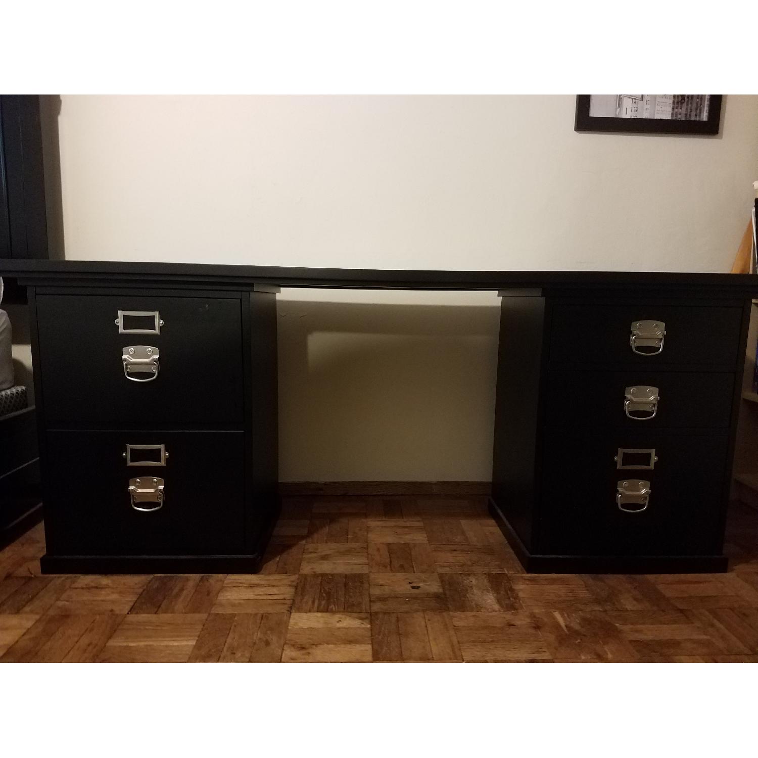 Pottery Barn Bedford 5-Drawer Rectangular Desk - image-5