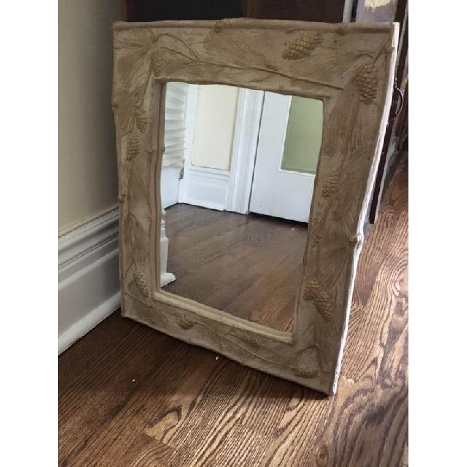Handmade Mirror w/ Pinecone Detail - image-1