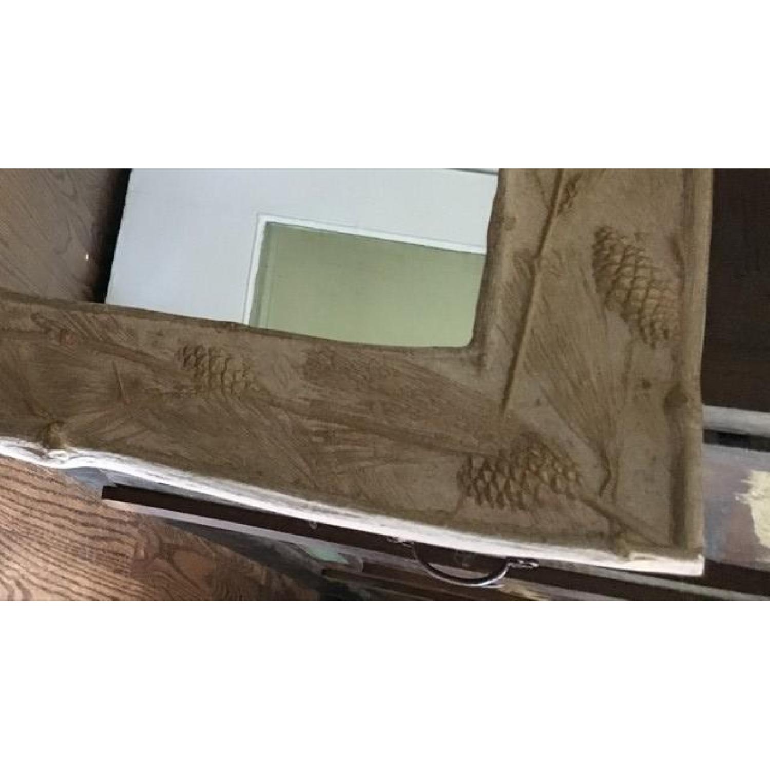 Handmade Mirror w/ Pinecone Detail - image-3