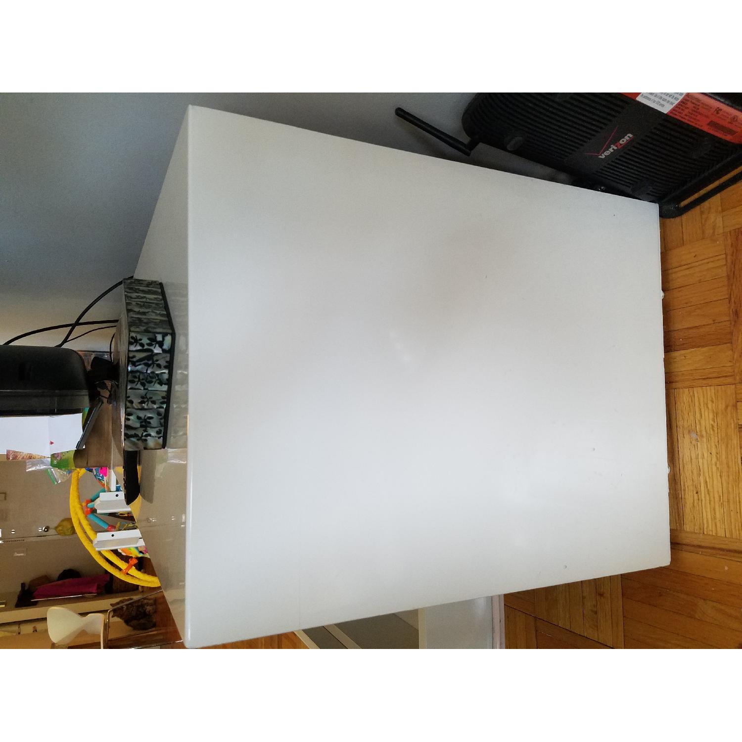 Custom Made 3 Drawer Media Console in White Glossy Finish - image-2