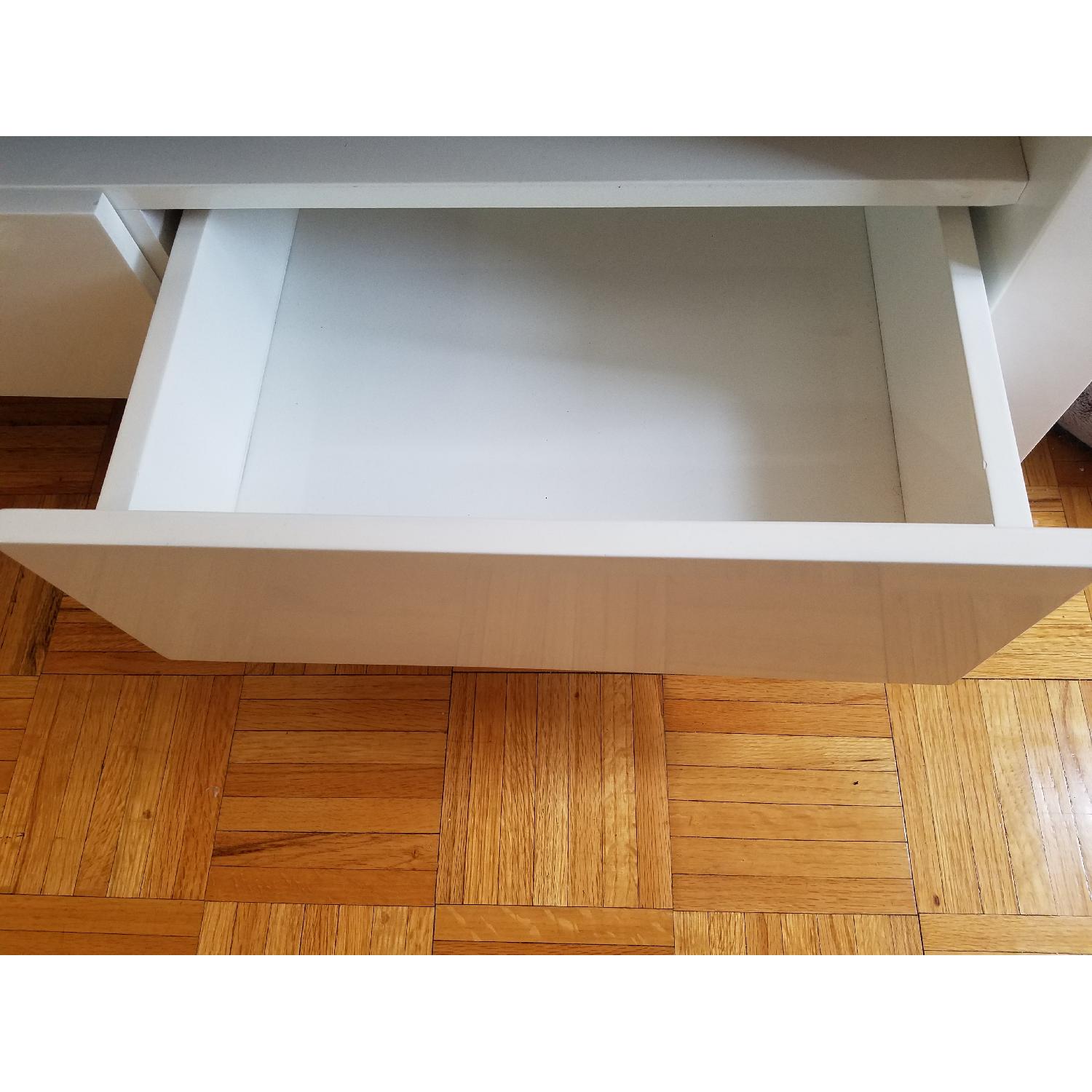 Custom Made 3 Drawer Media Console in White Glossy Finish - image-3