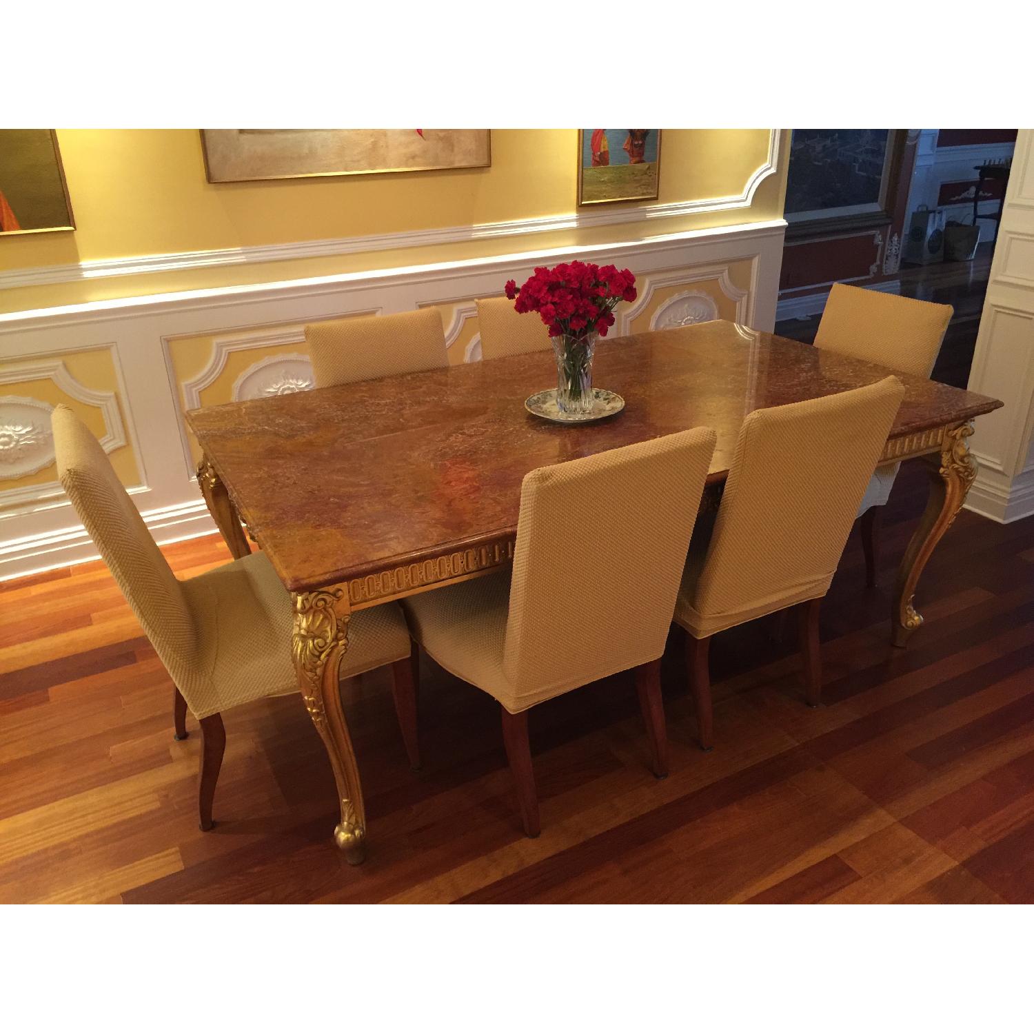 Italian Onyx Classical Dining Table - image-2