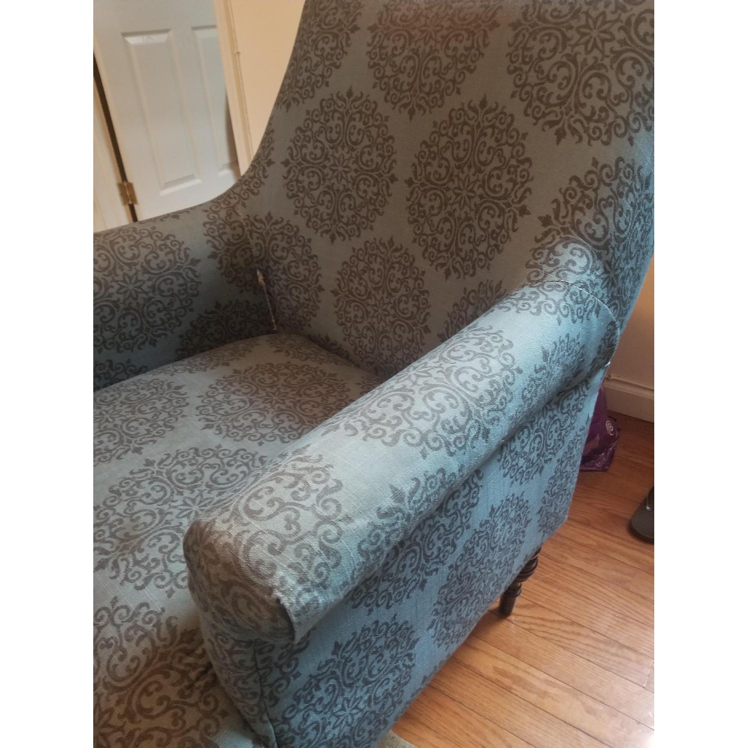 Target Candace Teal Medallion Upholstered Arm Chair - image-3