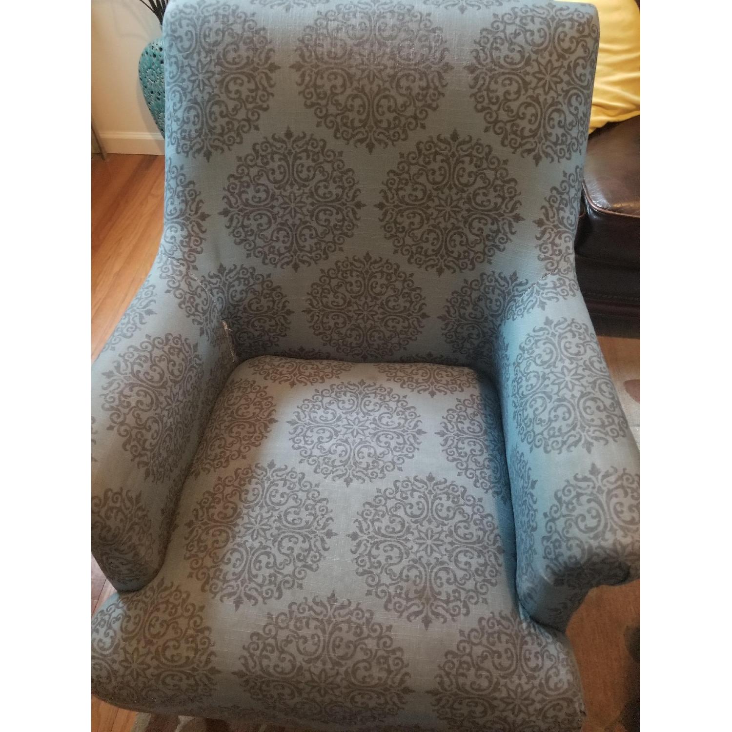 Target Candace Teal Medallion Upholstered Arm Chair - image-6