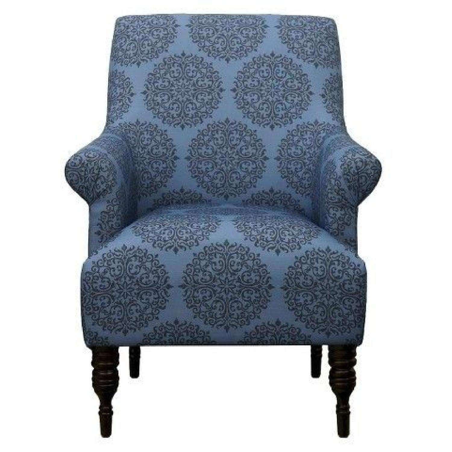 Target Candace Teal Medallion Upholstered Arm Chair
