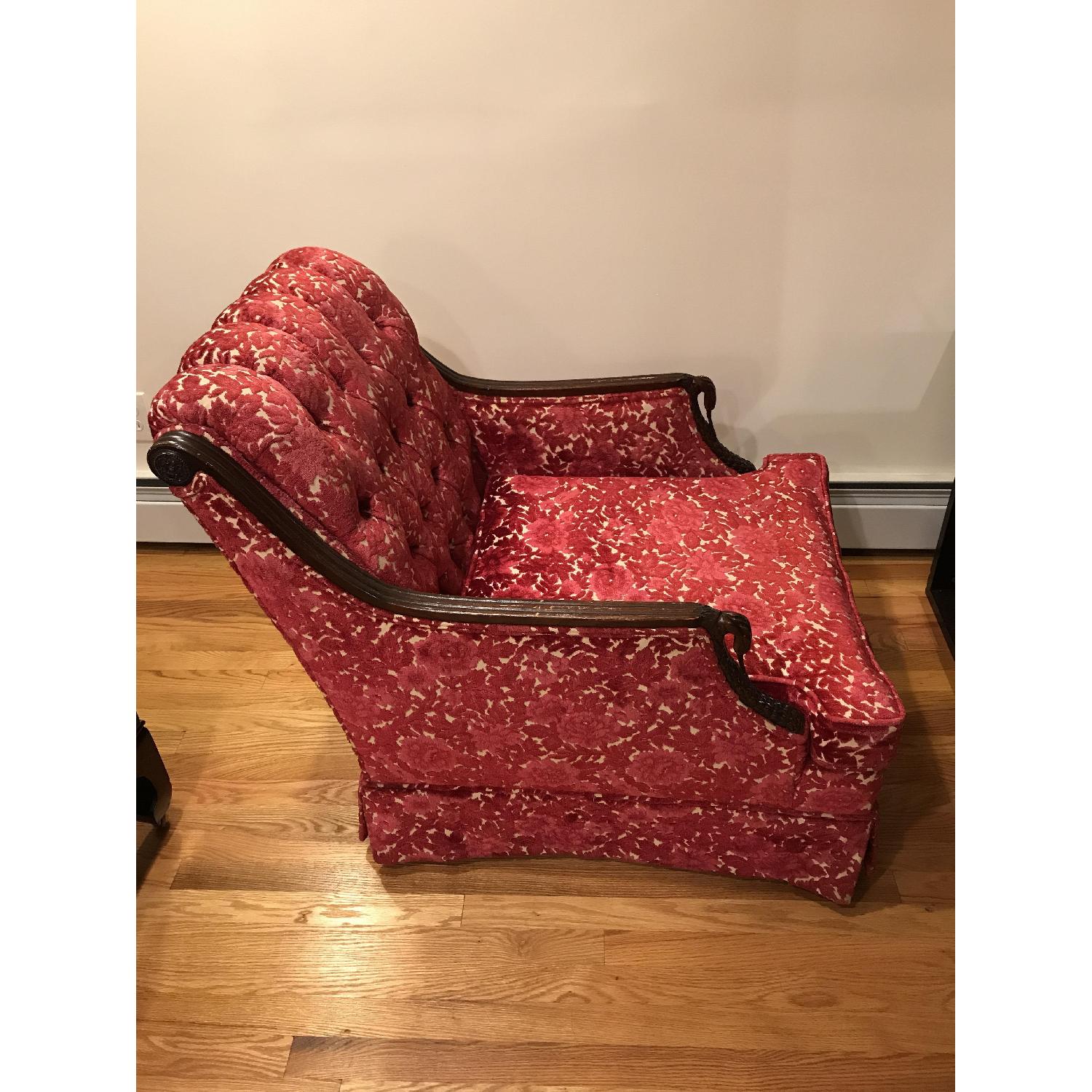 Vintage Brocade Armchair - image-2
