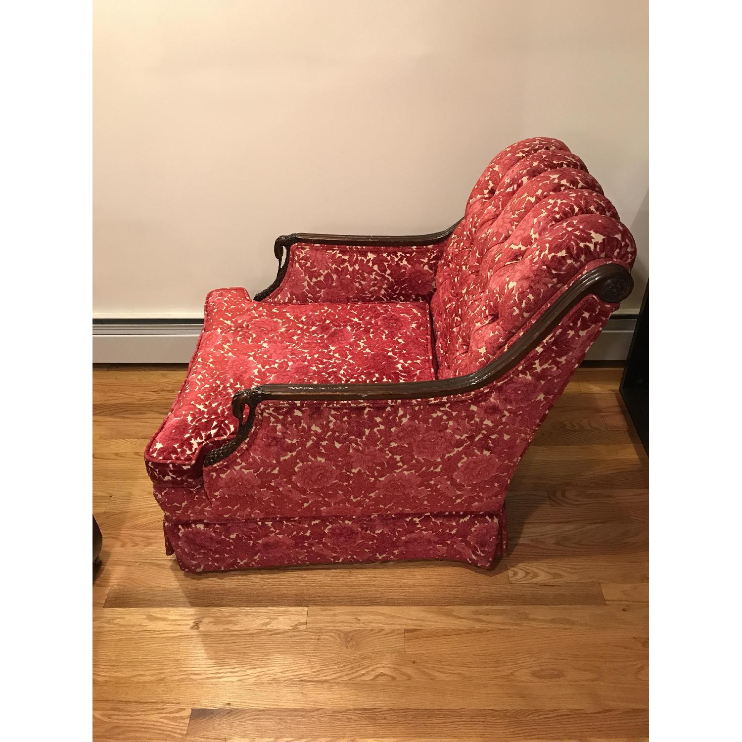 Vintage Brocade Armchair - image-3