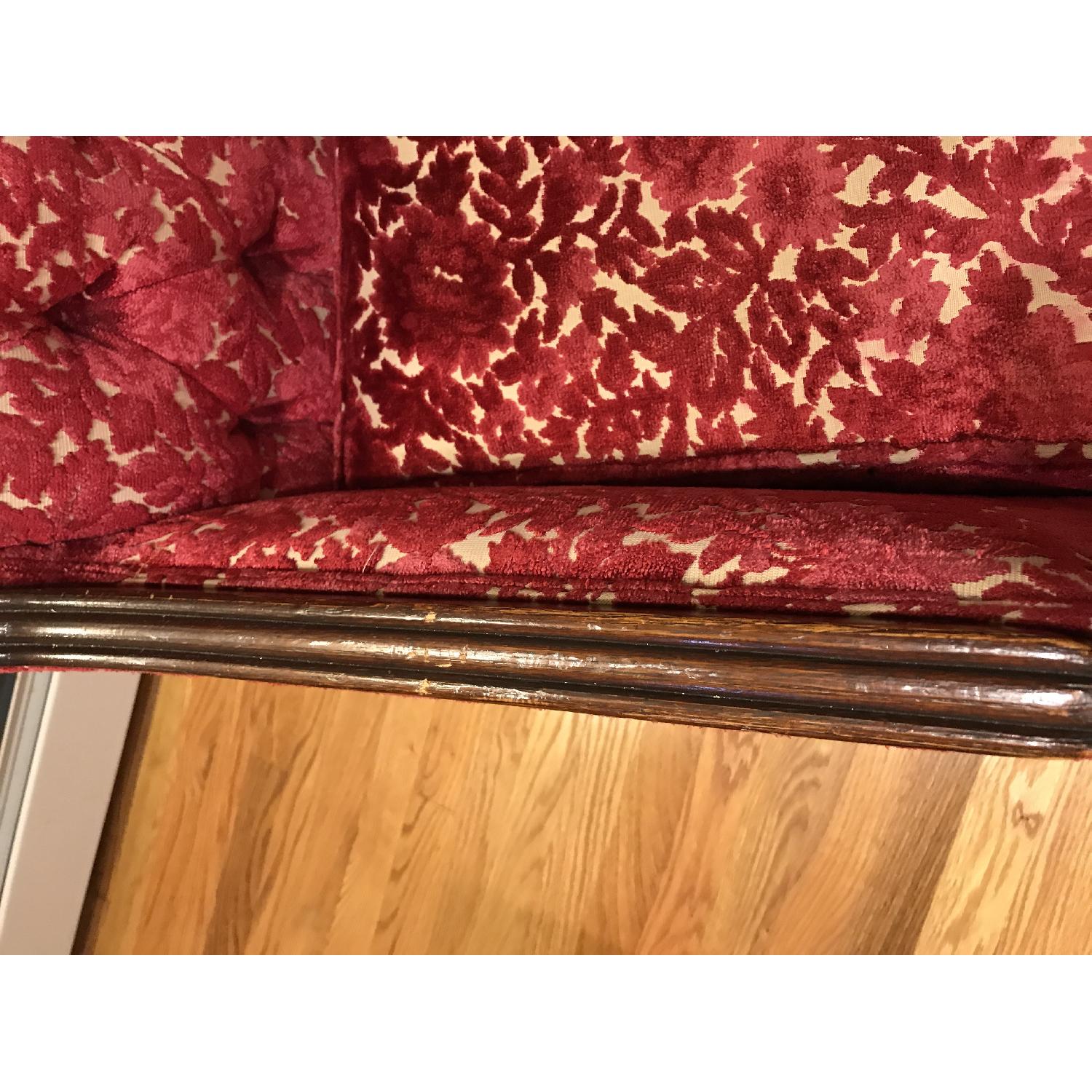 Vintage Brocade Armchair - image-9