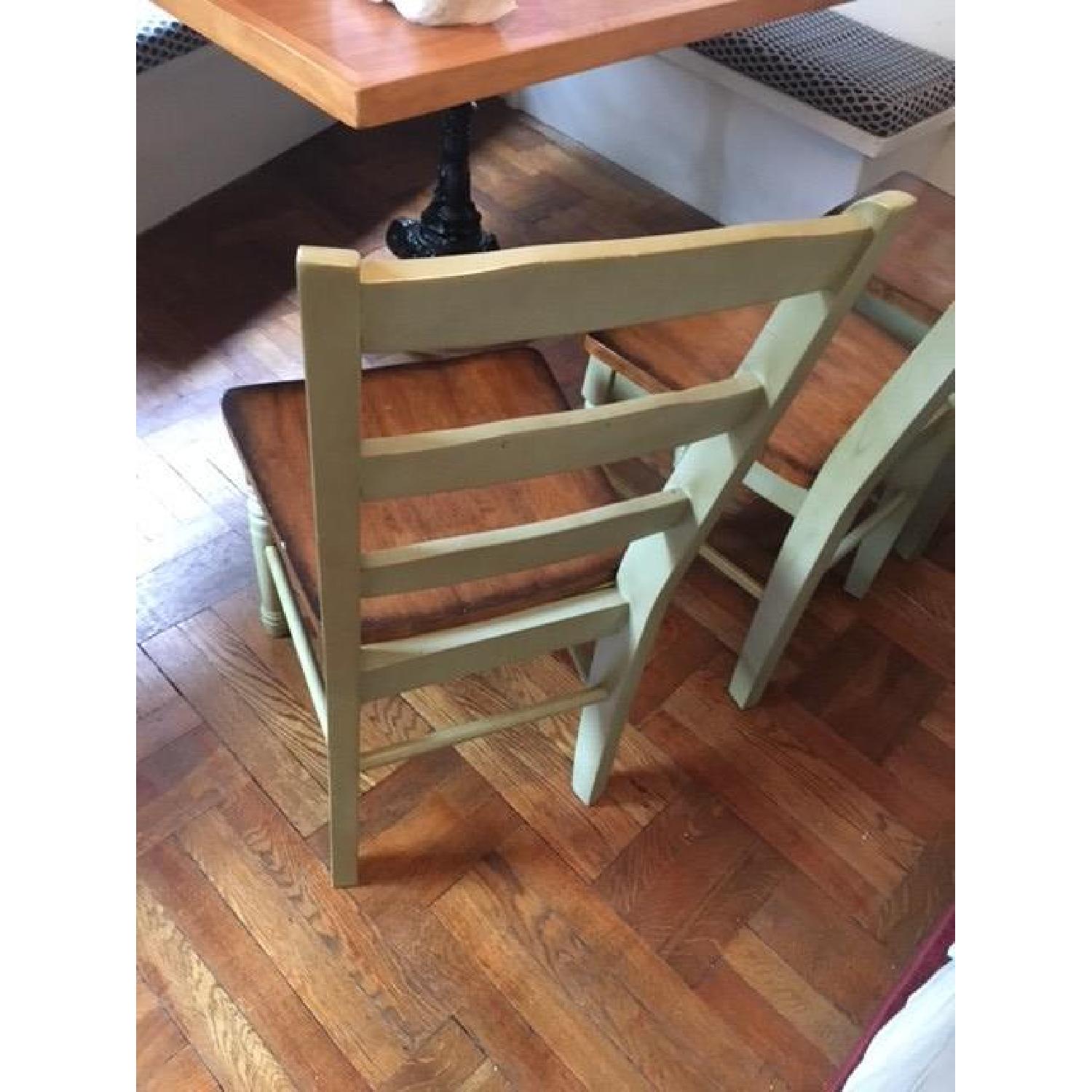 Target Mulberry Two Tone Distressed Table w/ 6 Dining Chairs - image-4