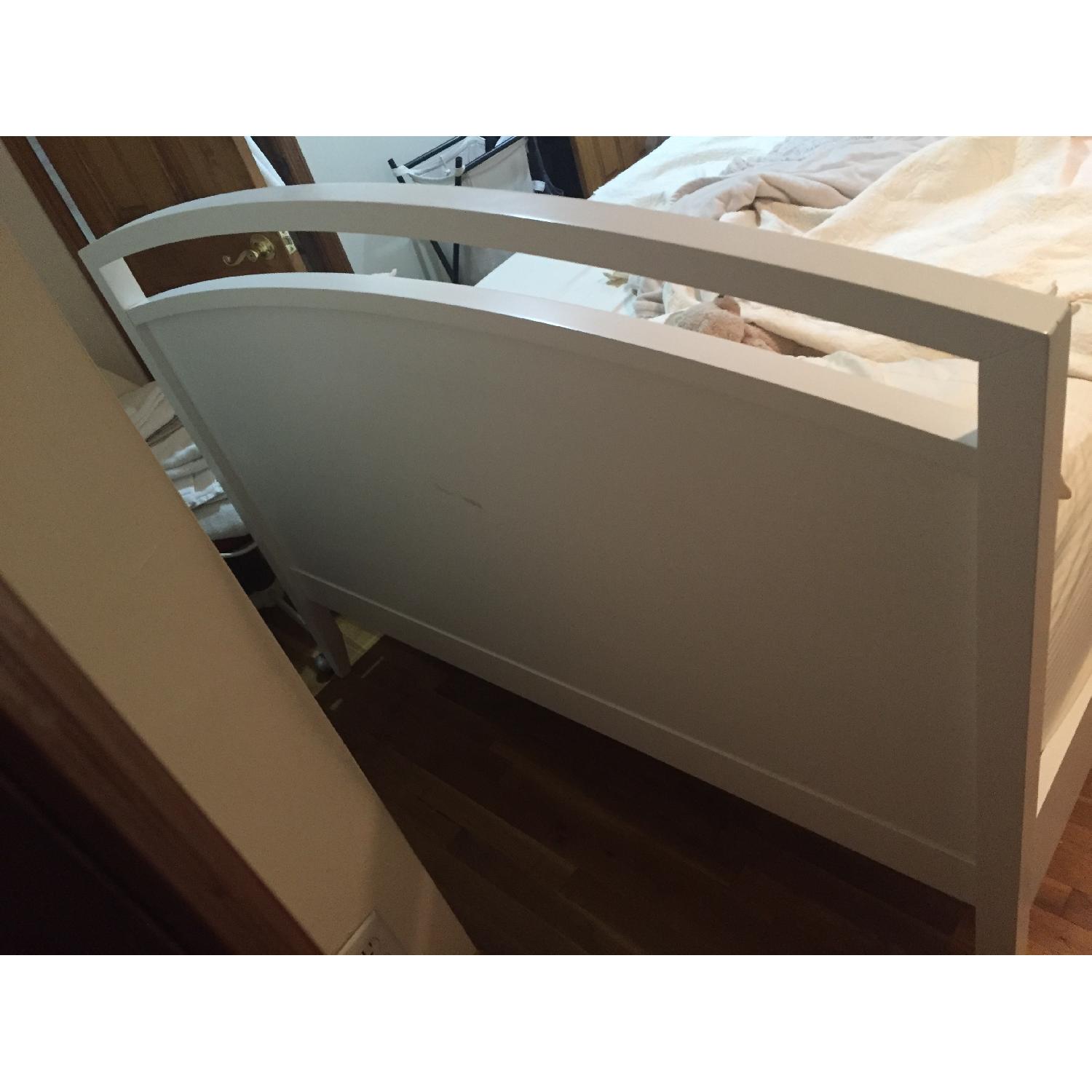 Crate & Barrel Queen Size Arch Bed Frame AptDeco