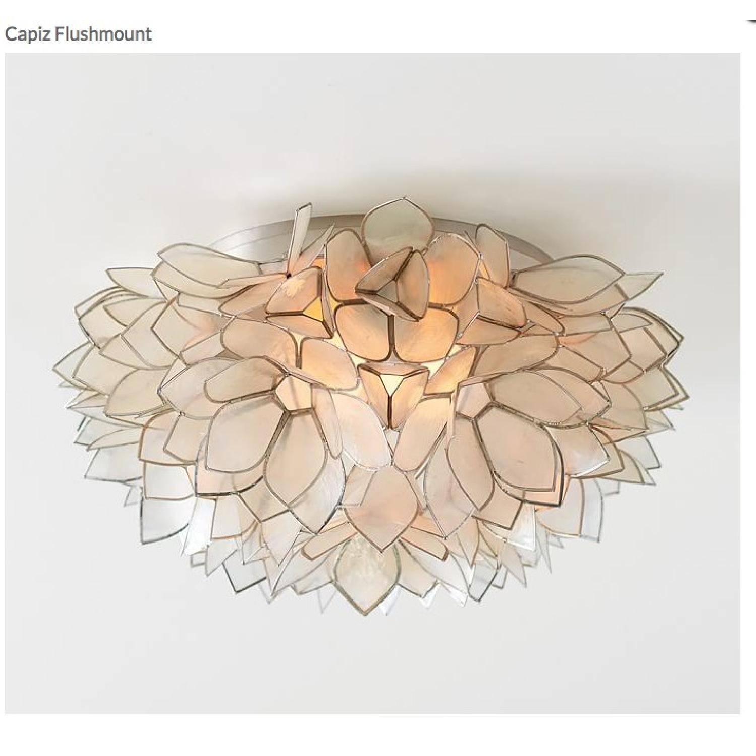 Pottery Barn Capiz Flushmount - image-1