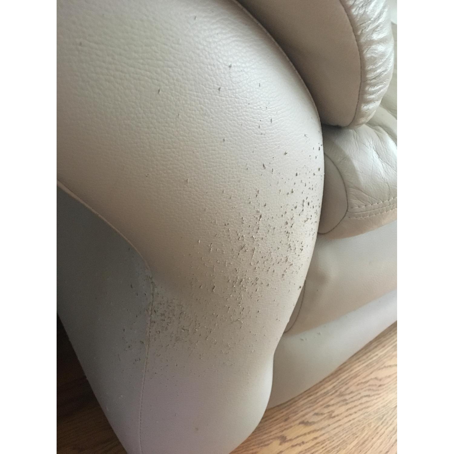 Beige Leather Sofa - image-4