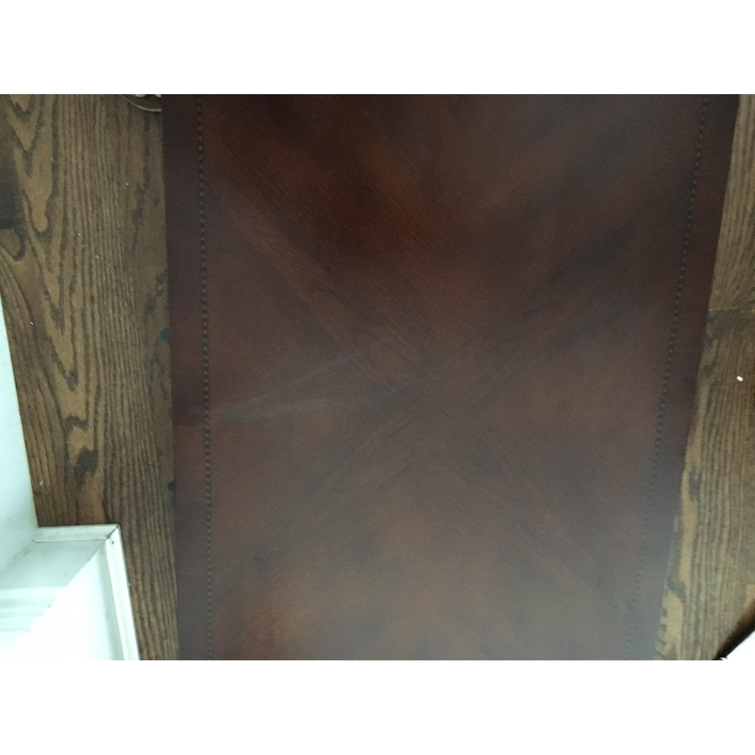 Macy's Extendable Walnut Dining Table w/ 6 Chairs - image-5