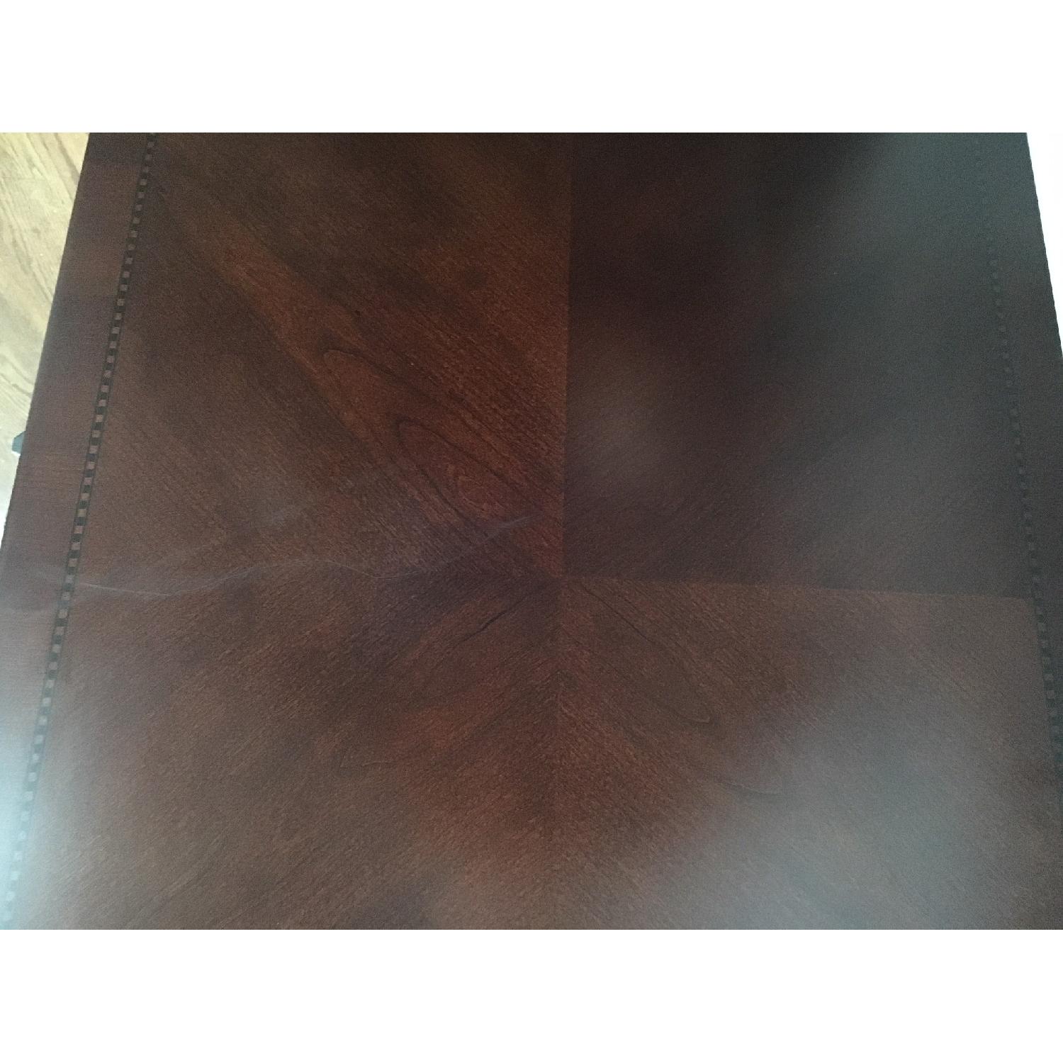 Macy's Extendable Walnut Dining Table w/ 6 Chairs - image-6