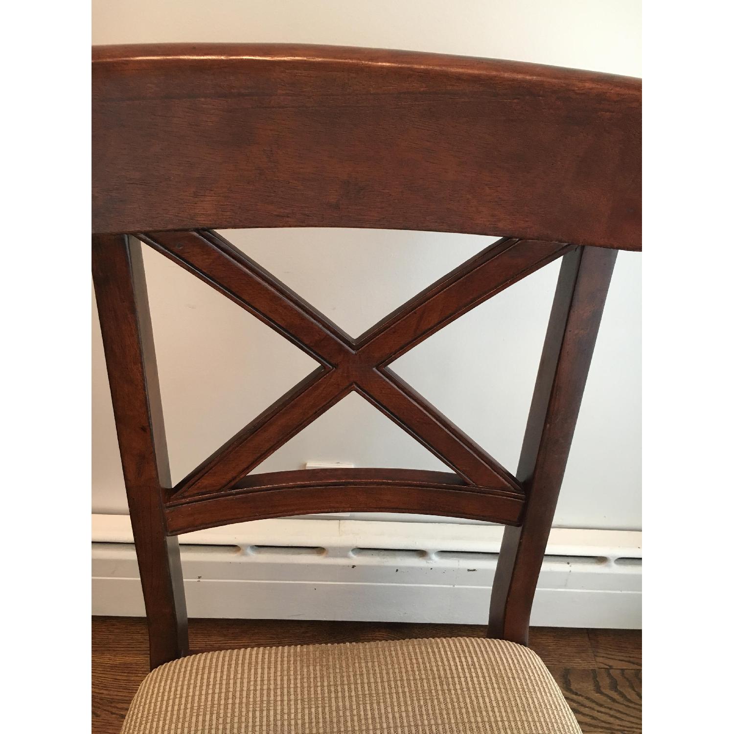 Macy's Extendable Walnut Dining Table w/ 6 Chairs - image-10
