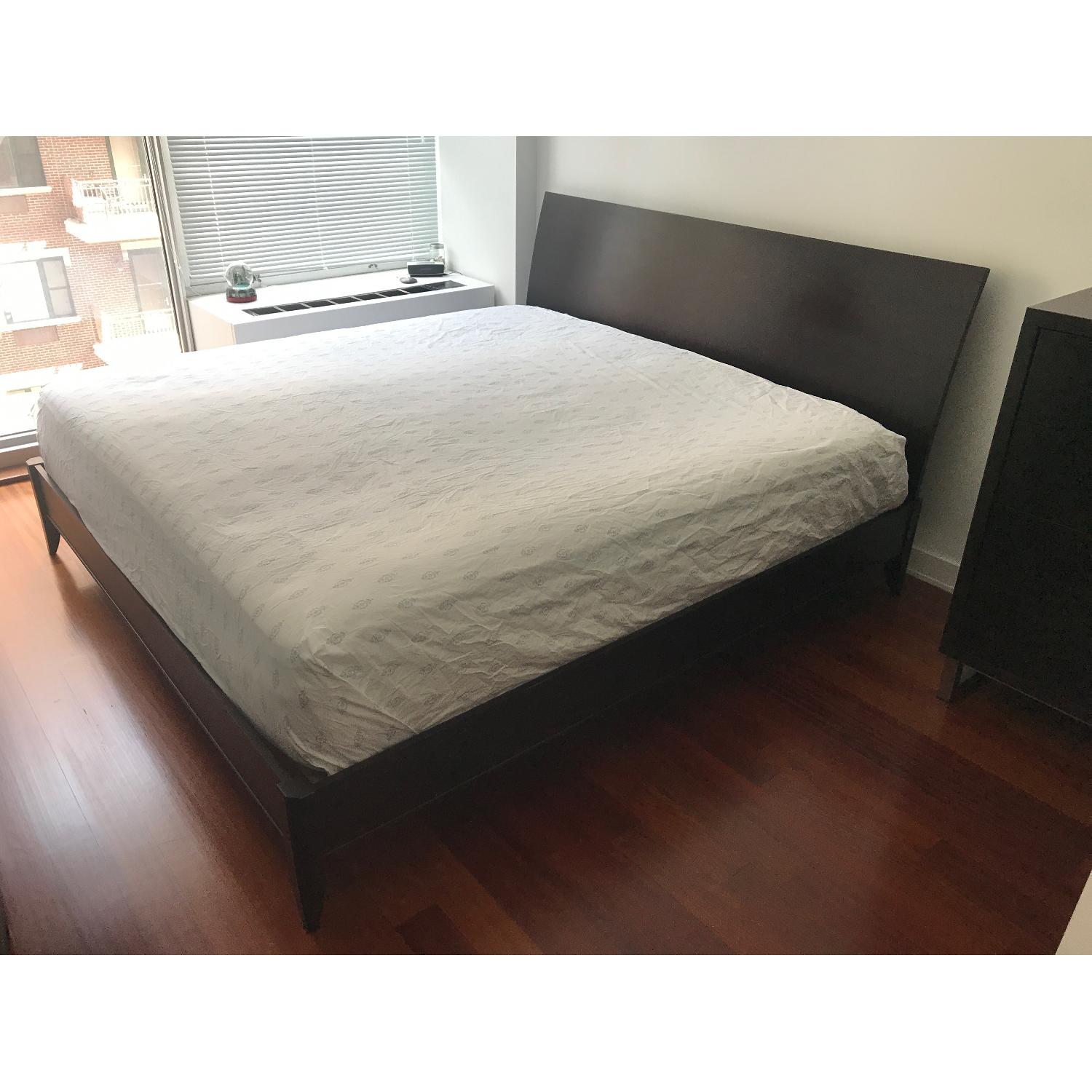 Crate & Barrel Vendome King Bed Frame - image-1