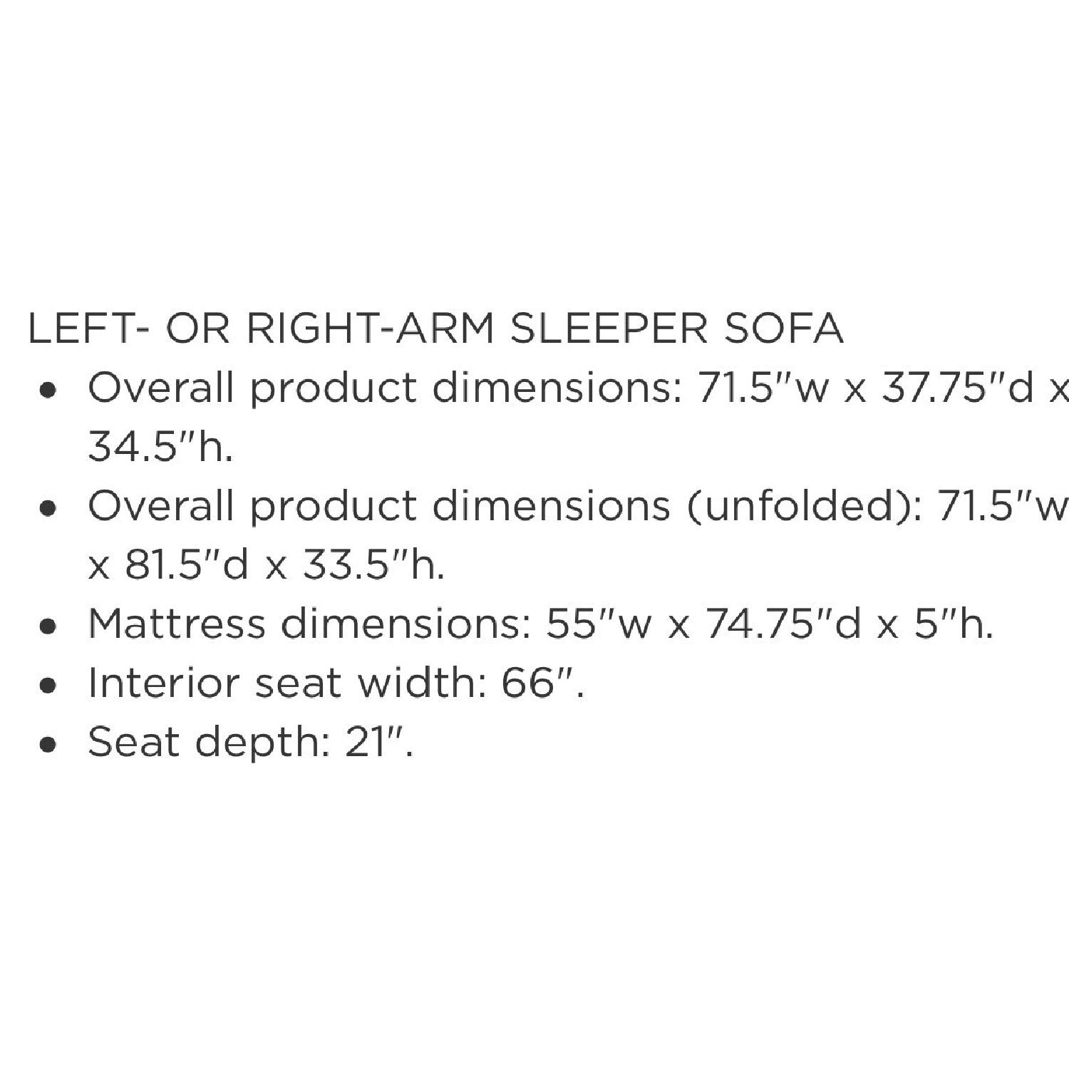 West Elm Henry Sleeper Sofa - image-7