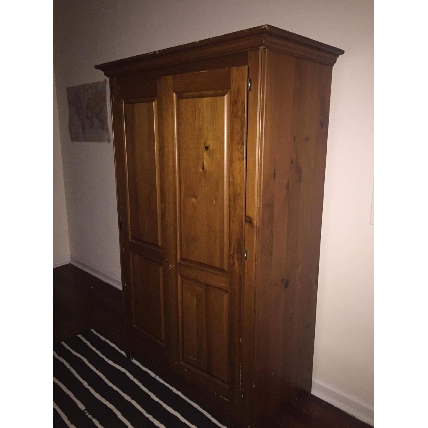 Yield House Shaker Pine Entertainment Armoire - image-2