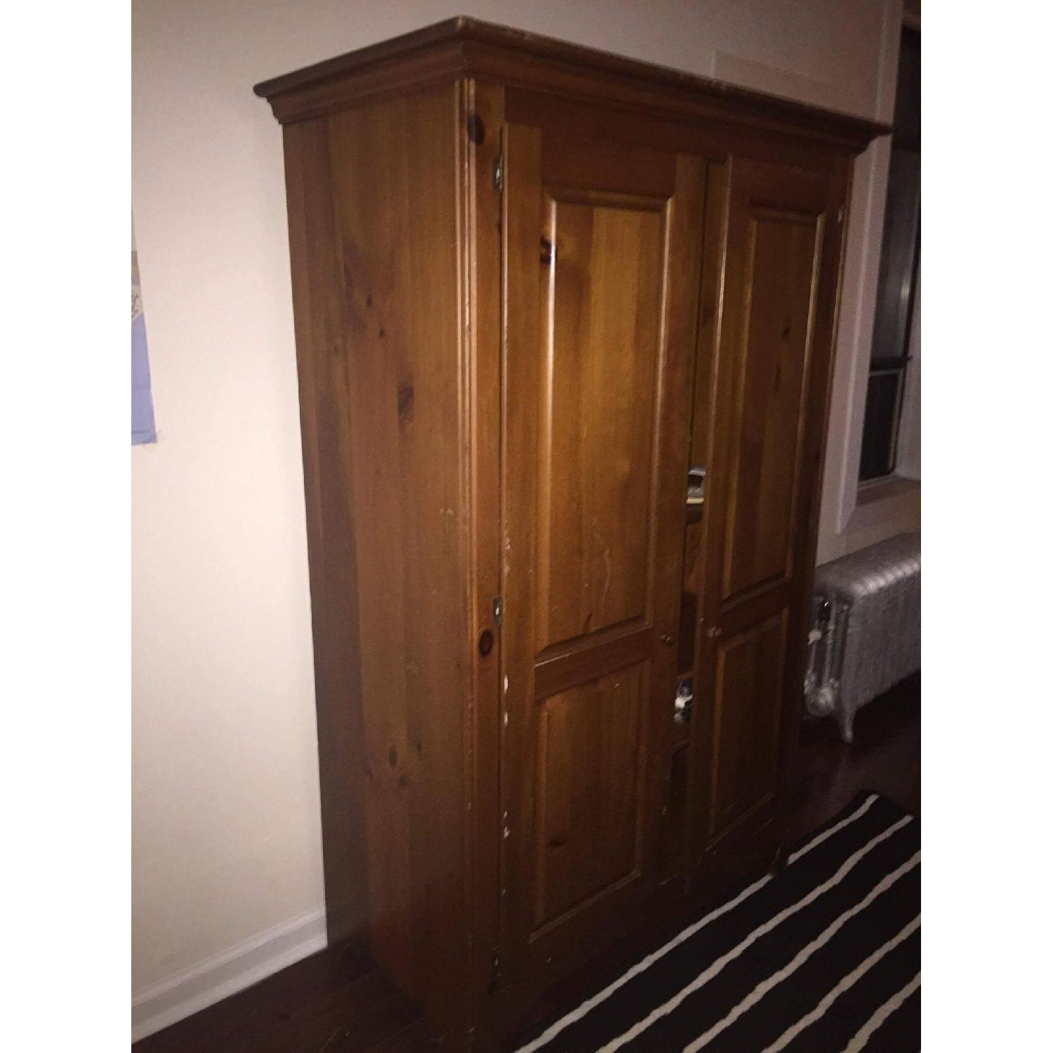 Yield House Shaker Pine Entertainment Armoire - image-3