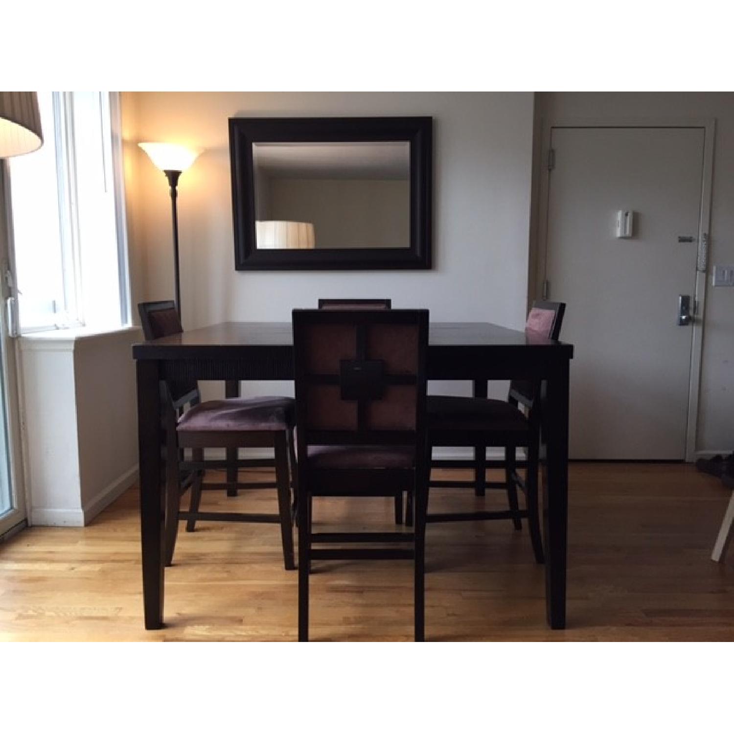 The Door Store Expandable Dining Table w/ 4 Chairs - image-1