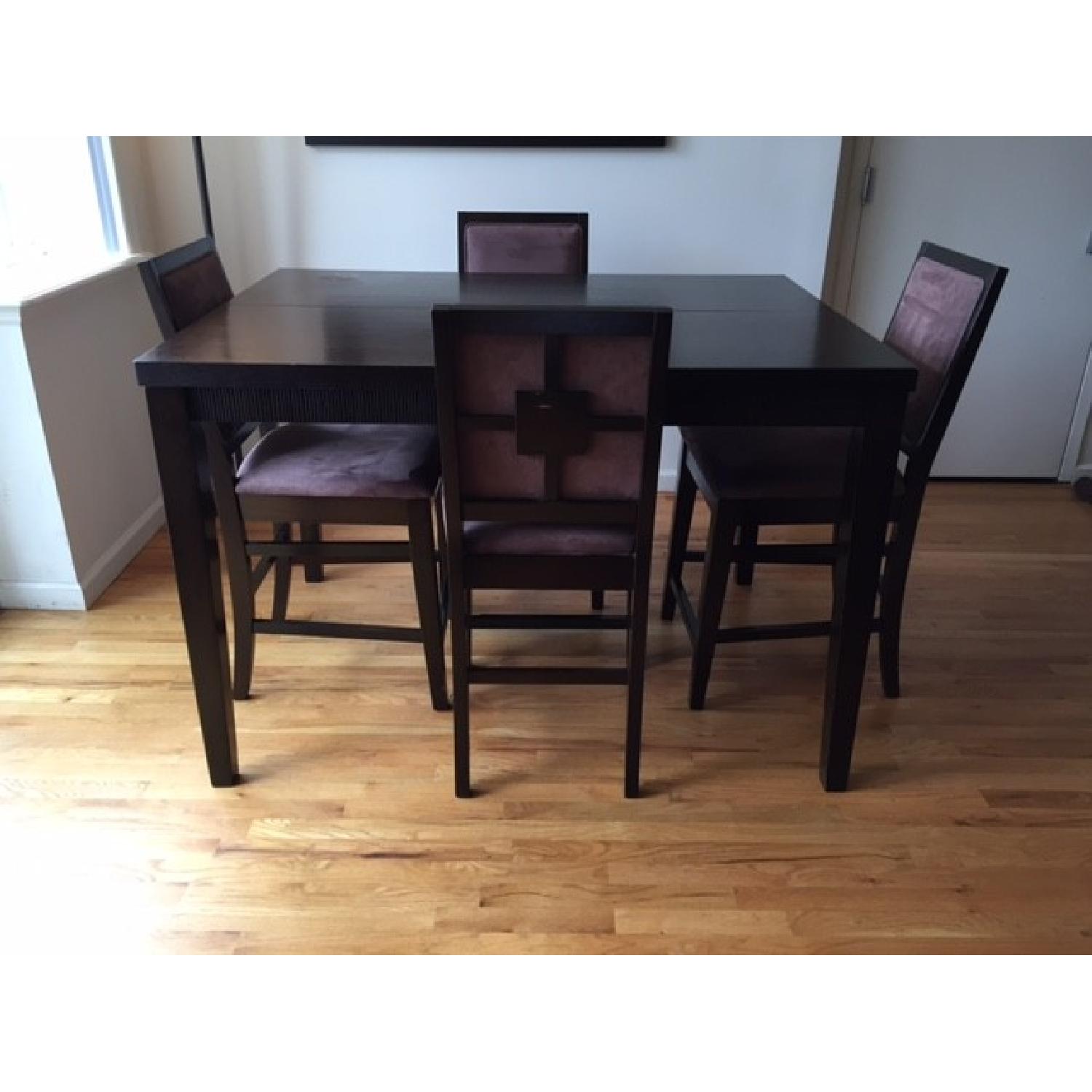 The Door Store Expandable Dining Table w/ 4 Chairs - image-5