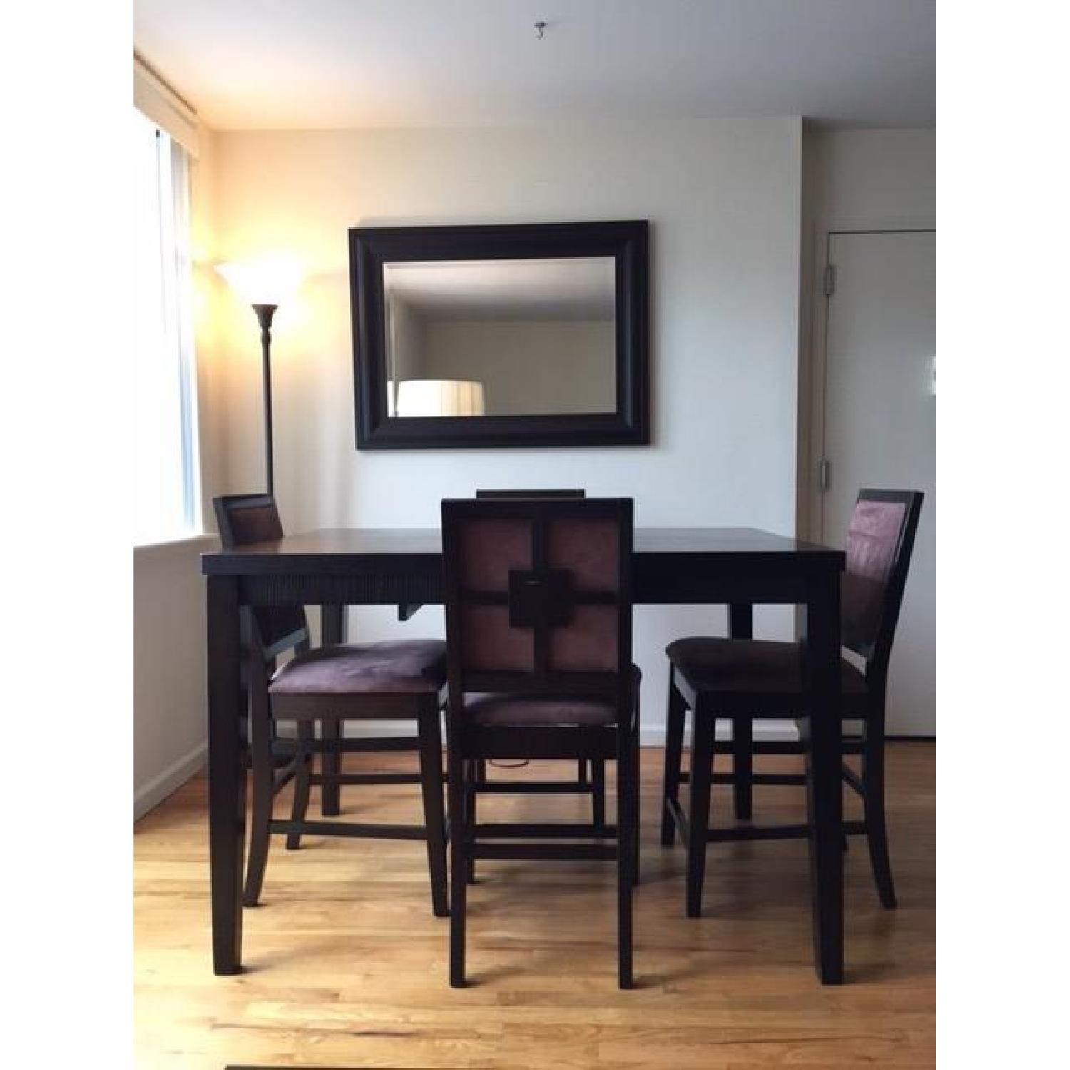 The Door Store Expandable Dining Table w/ 4 Chairs - image-7