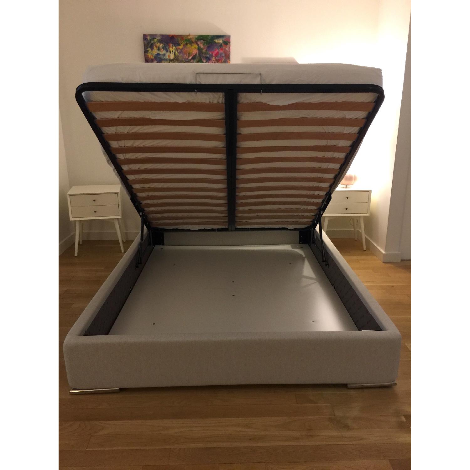 Calligaris Alameda Platform Bed w/ Storage & Soft Headboard - image-5