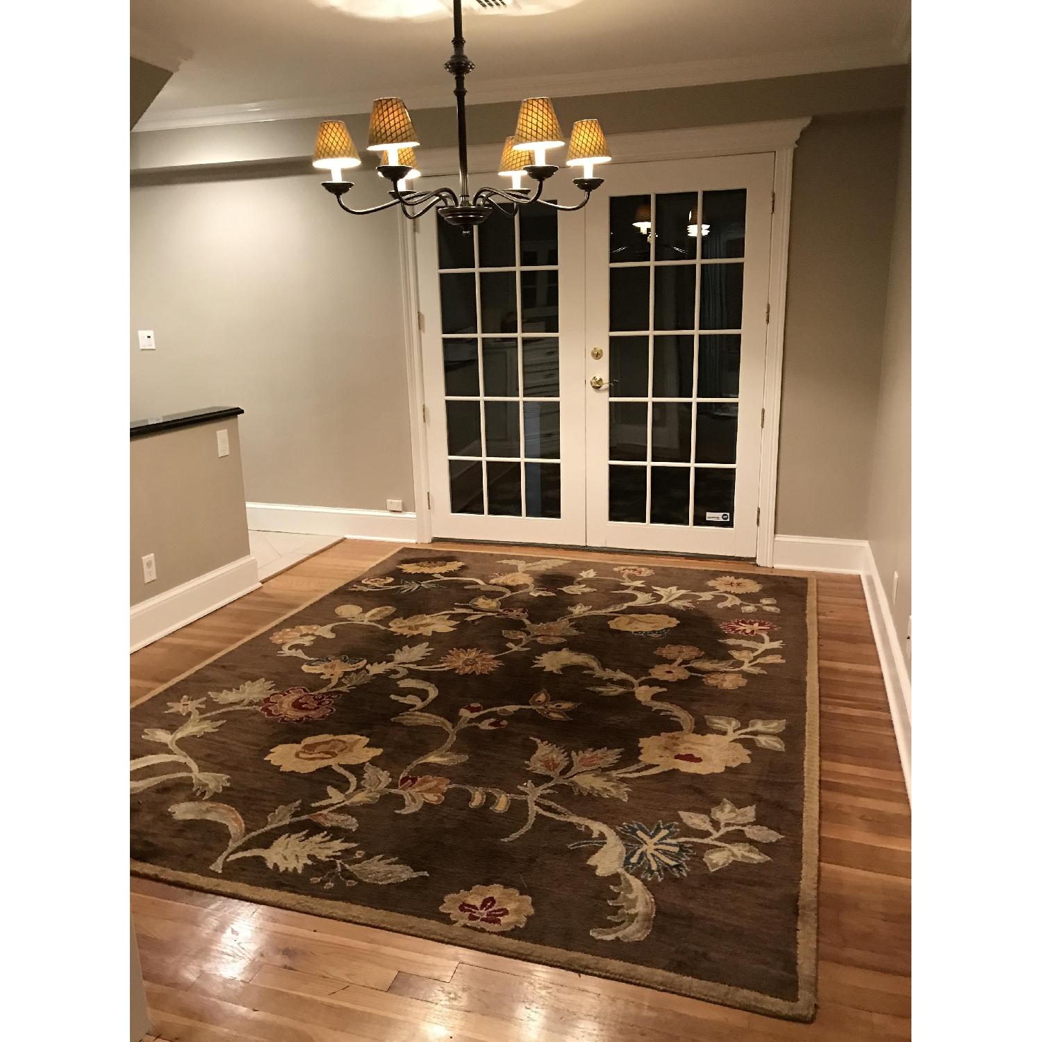 Brown Wool Rug - image-1