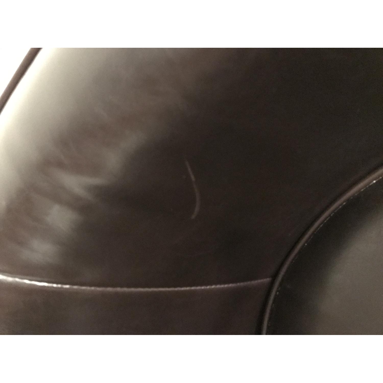 Raymour & Flanigan Conrad Leather Swivel Chair - image-5