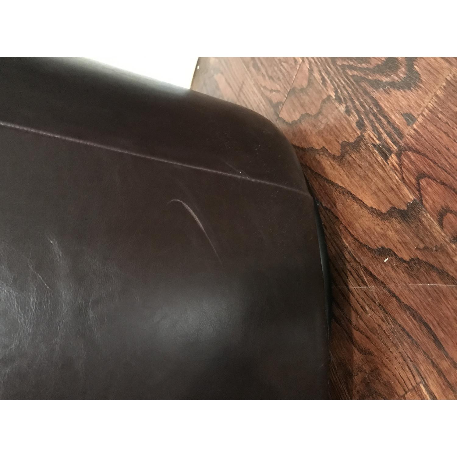 Raymour & Flanigan Conrad Leather Swivel Chair - image-6