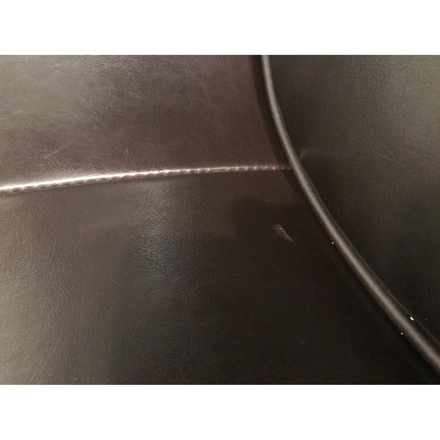 Raymour & Flanigan Conrad Leather Swivel Chair - image-7