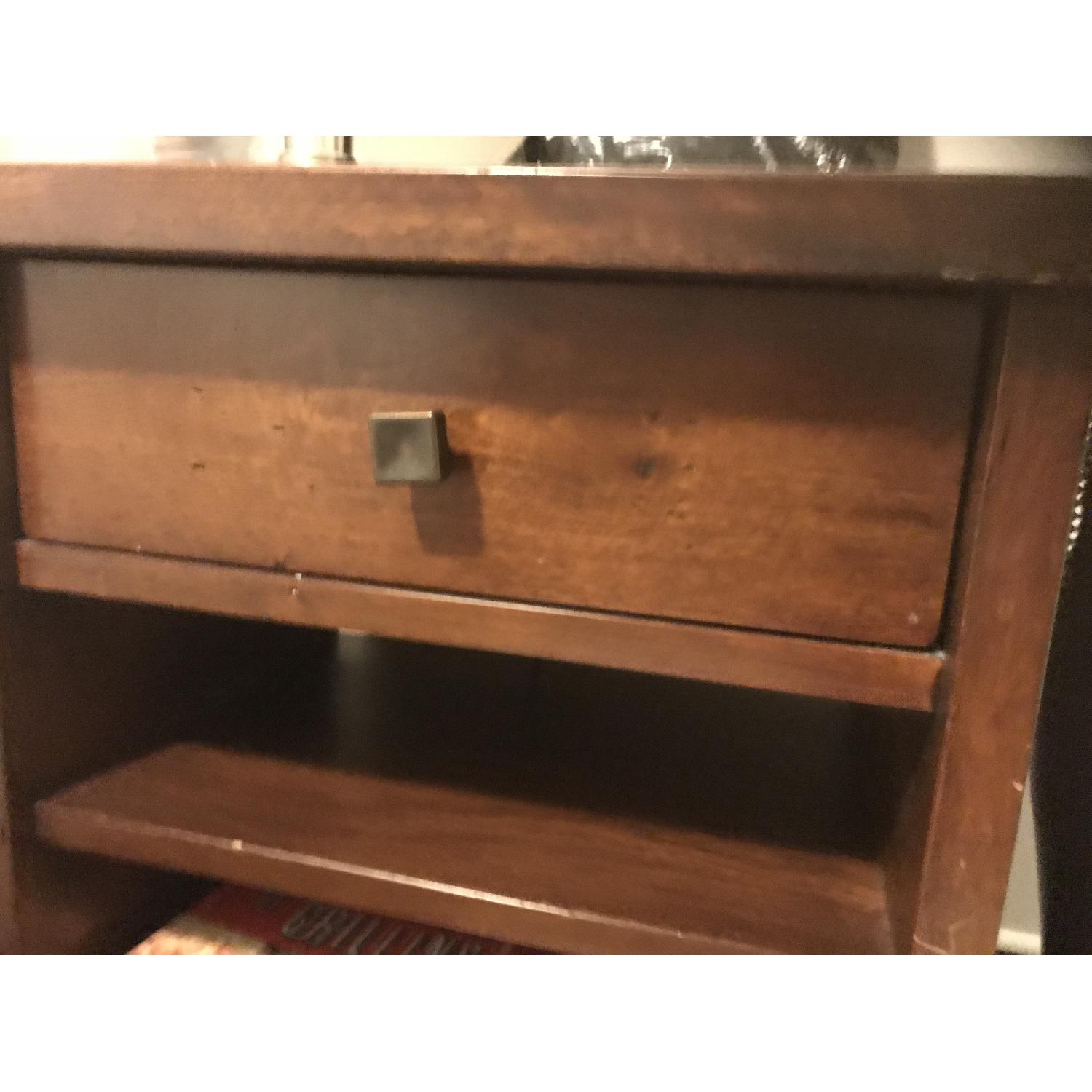 Pottery Barn Sumatra Queen Bed Frame + End Tables - image-6