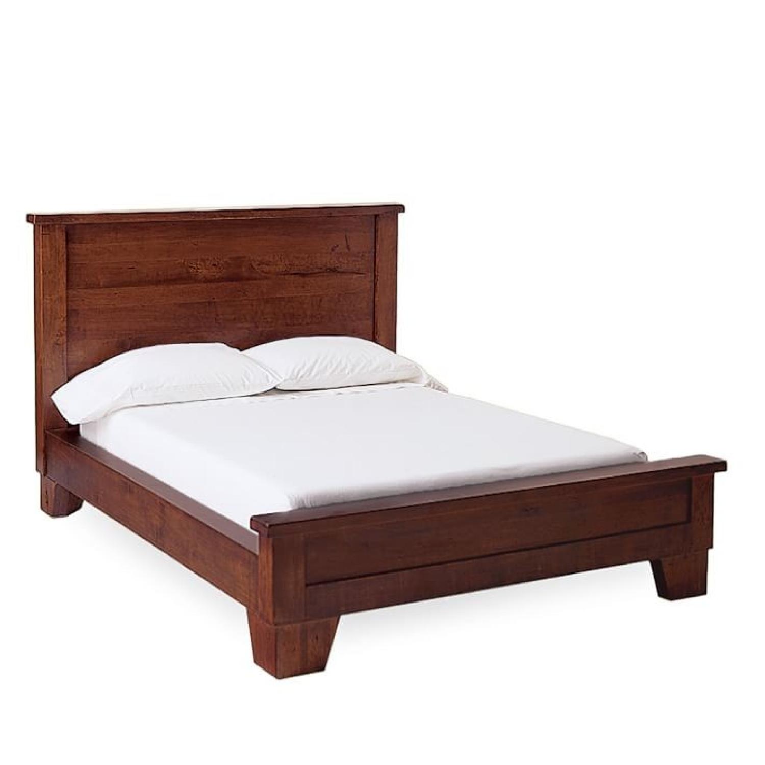 Pottery Barn Sumatra Queen Bed Frame + End Tables - image-0