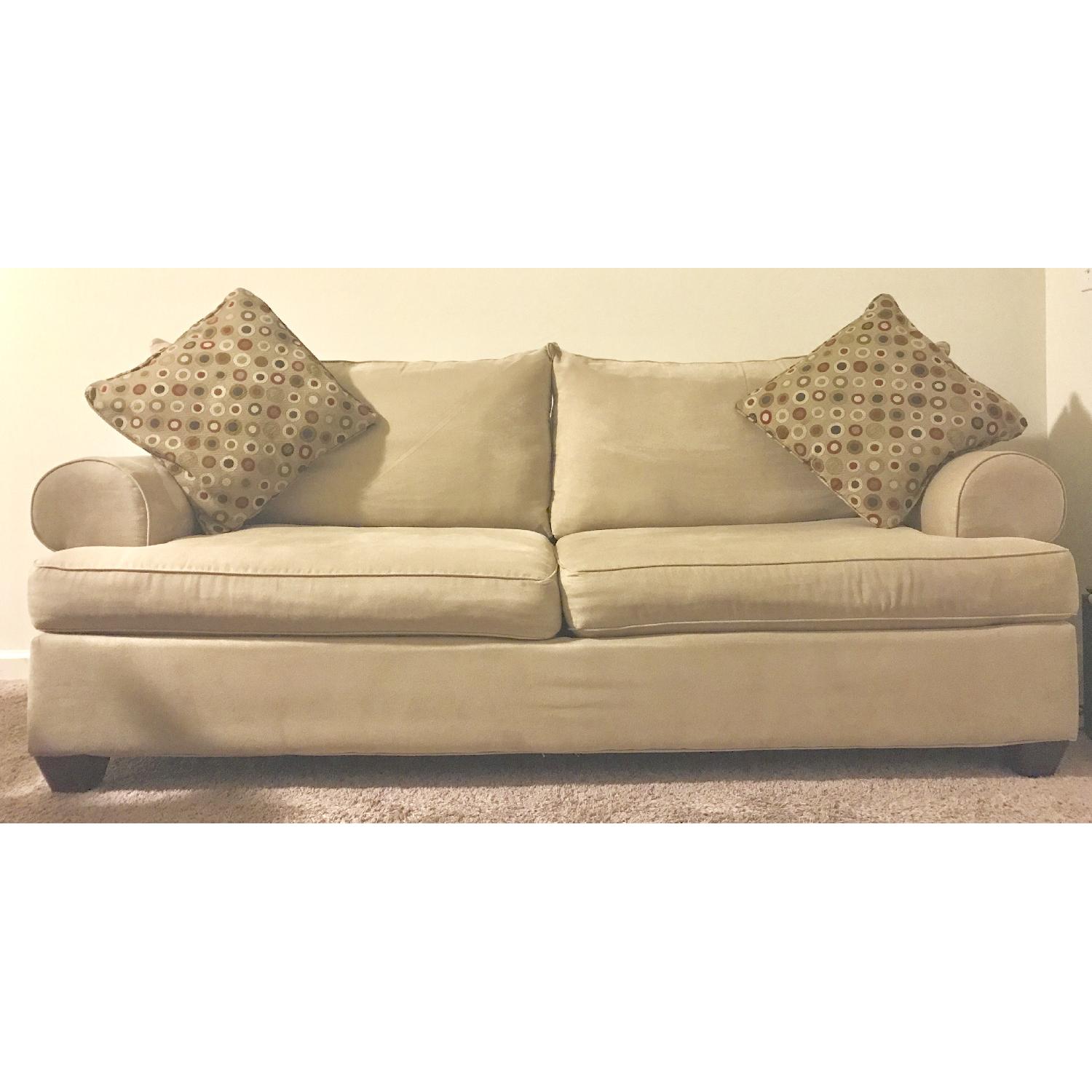Raymour & Flanigan Vegas Microfiber Sofa - image-6
