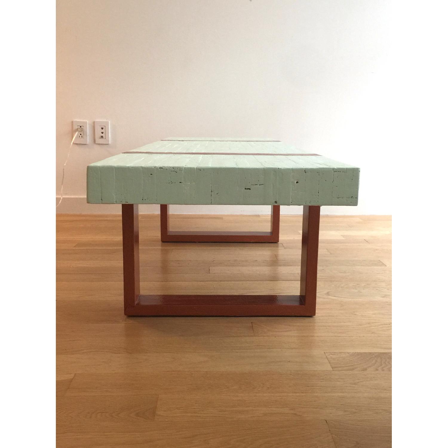 Crate & Barrel Seguro Rectangular Painted Coffee Table - image-3