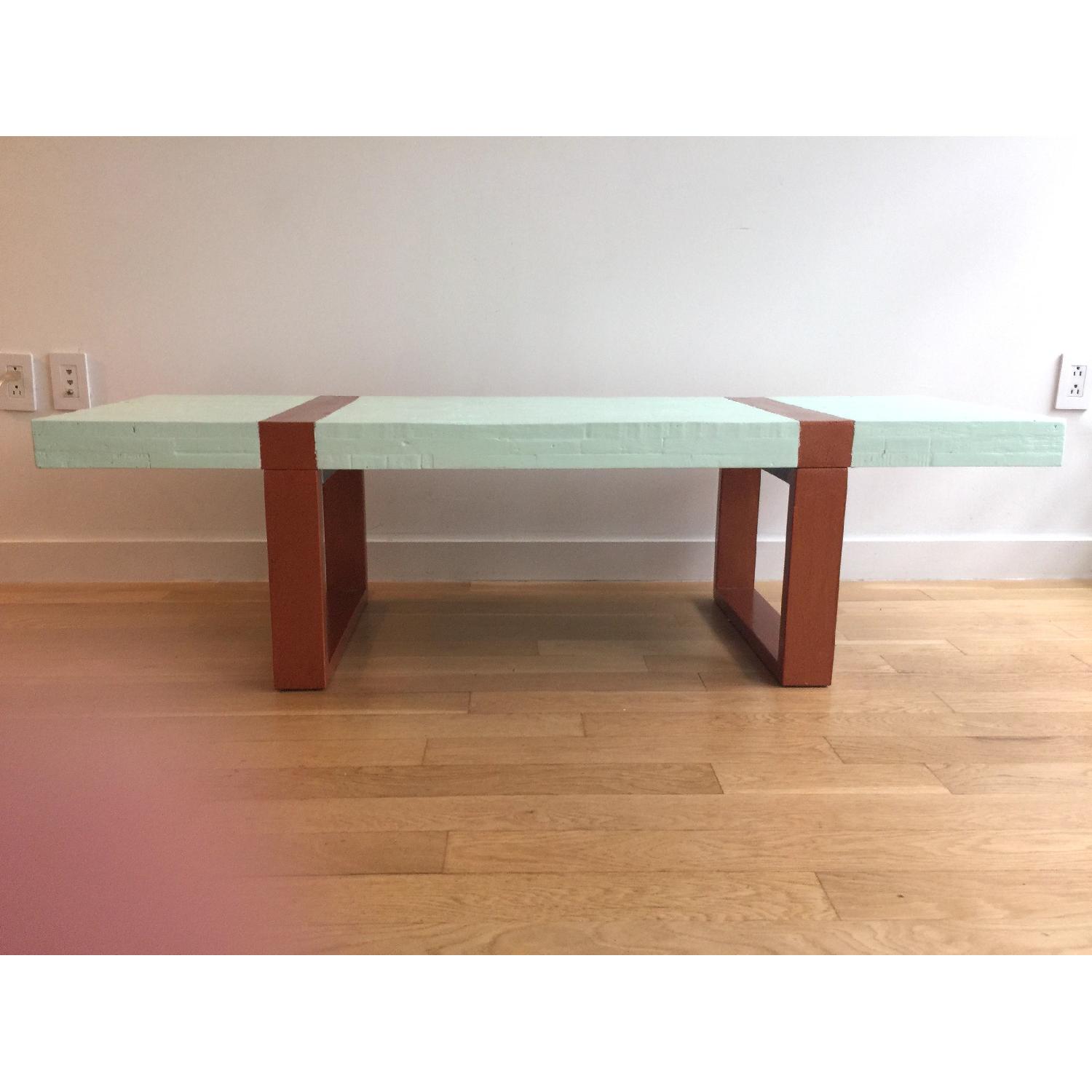 Crate & Barrel Seguro Rectangular Painted Coffee Table - image-6